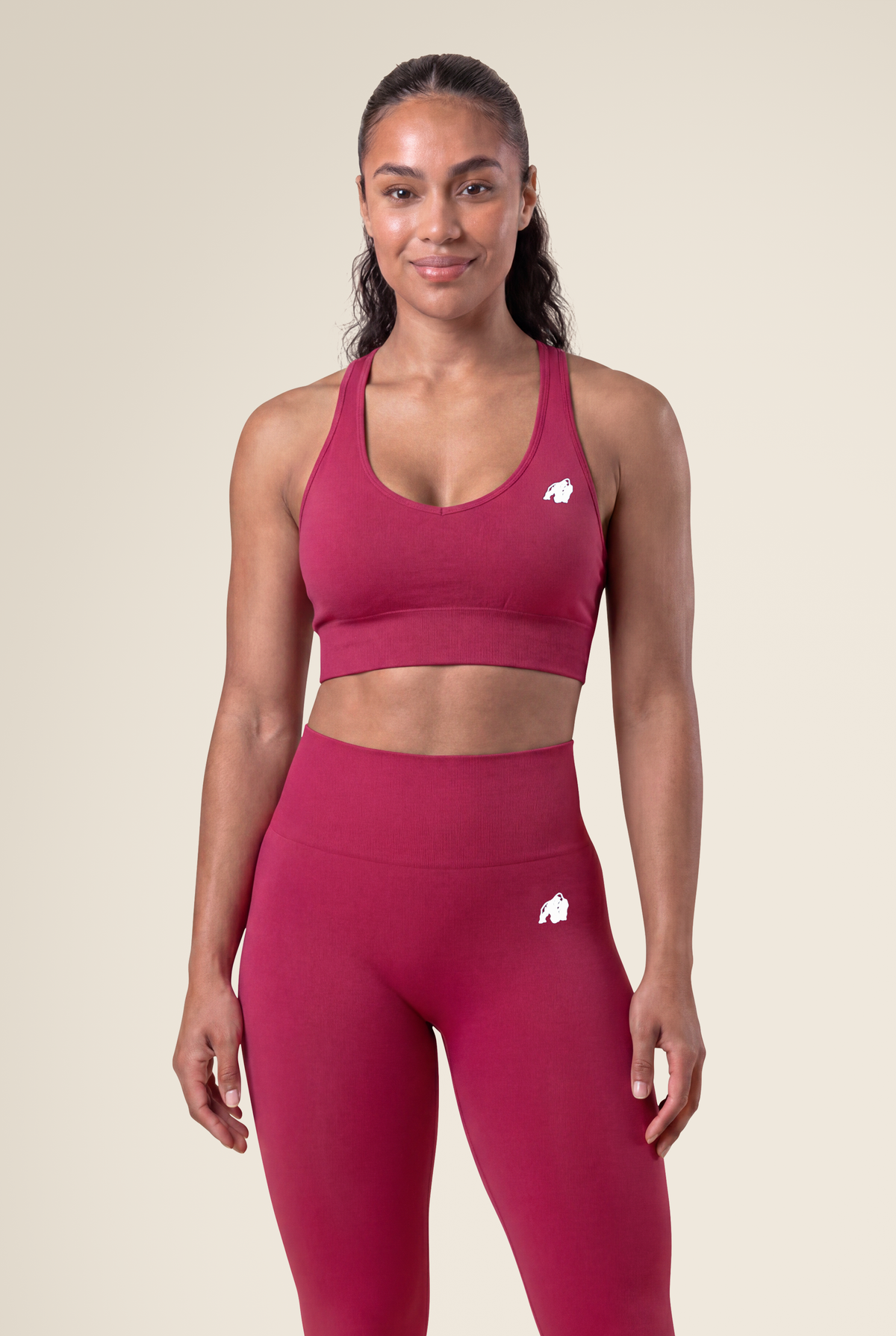 Gorilla Wear Hilton Seamless Sports Bra Sports Bra Fuchsia