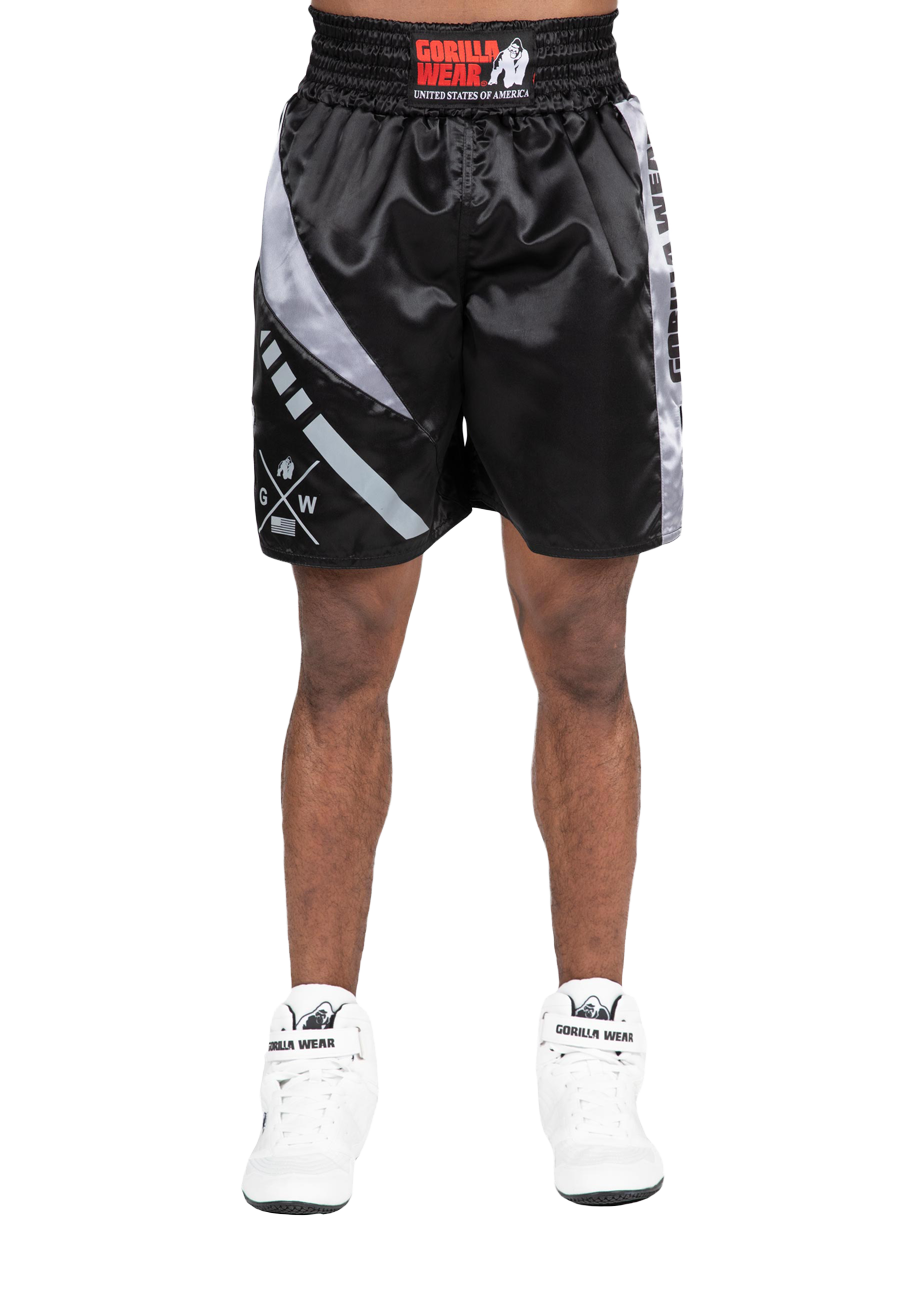 Gorilla Wear Hornell Boxing Shorts Fight Gear Black/Gray