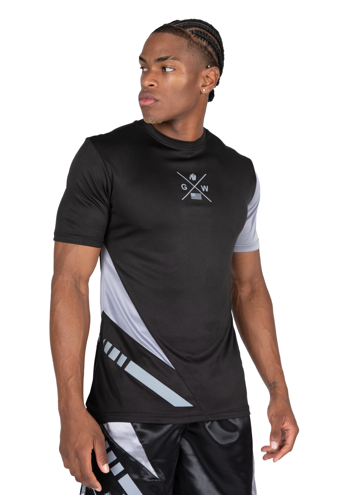 Gorilla Wear Hornell T-Shirt T-Shirt & Tops Black/Gray