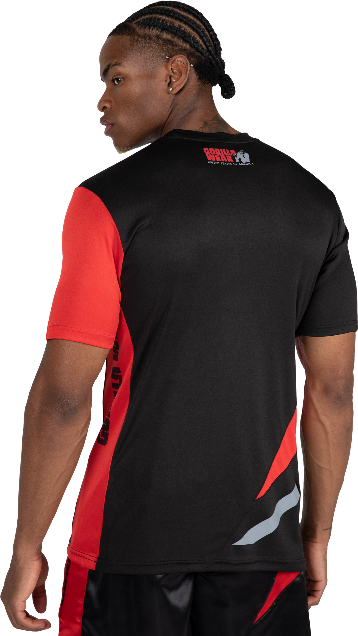 Gorilla Wear Hornell T-Shirt T-Shirt & Tops Black/Red