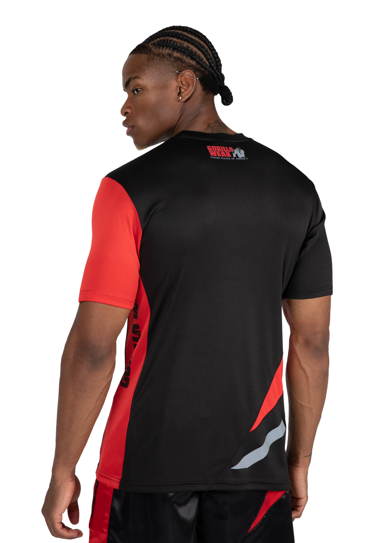 Gorilla Wear Hornell T-Shirt T-Shirt & Tops Black/Red
