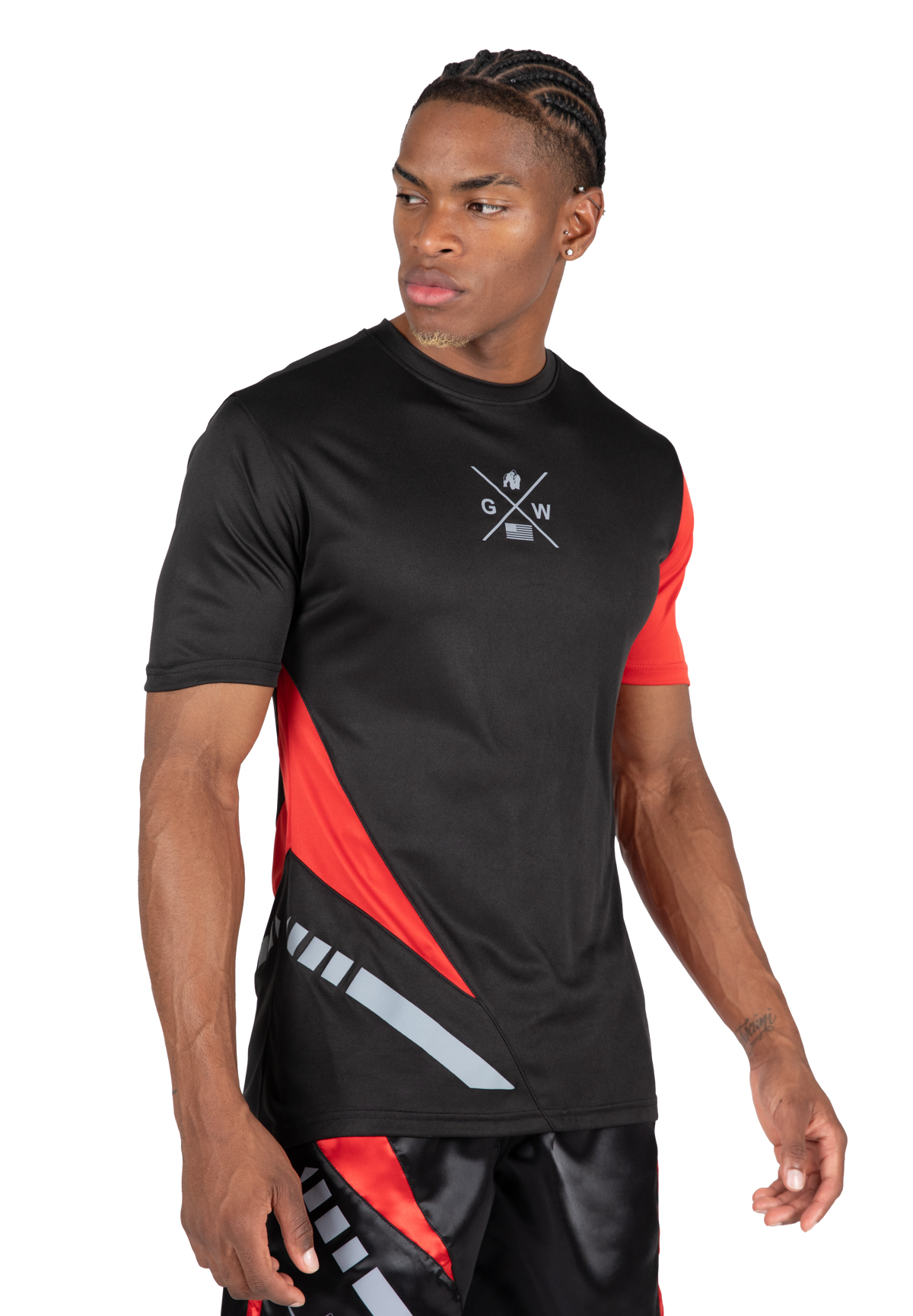 Gorilla Wear Hornell T-Shirt T-Shirt & Tops Black/Red