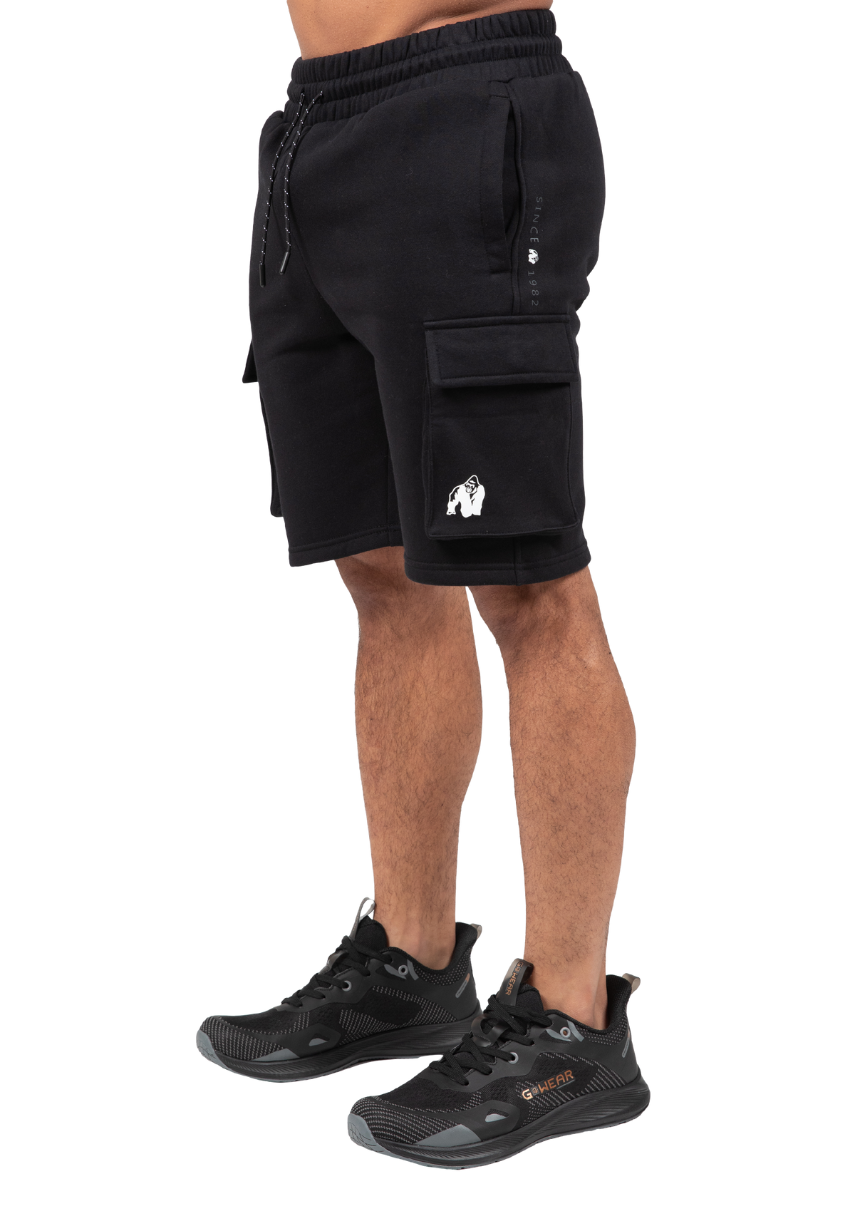 Gorilla Wear Hudson Cargo Sweat Shorts Shorts Black