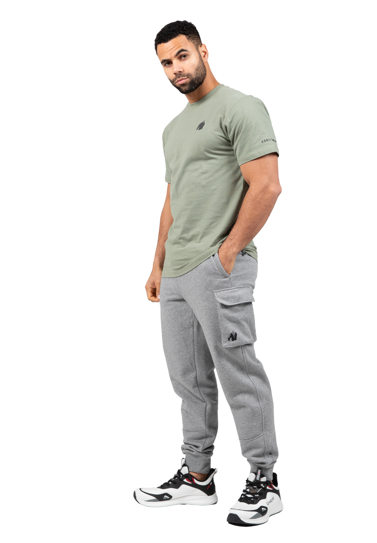 Gorilla Wear Hudson Cargo Sweatpants Pants Gray Melange