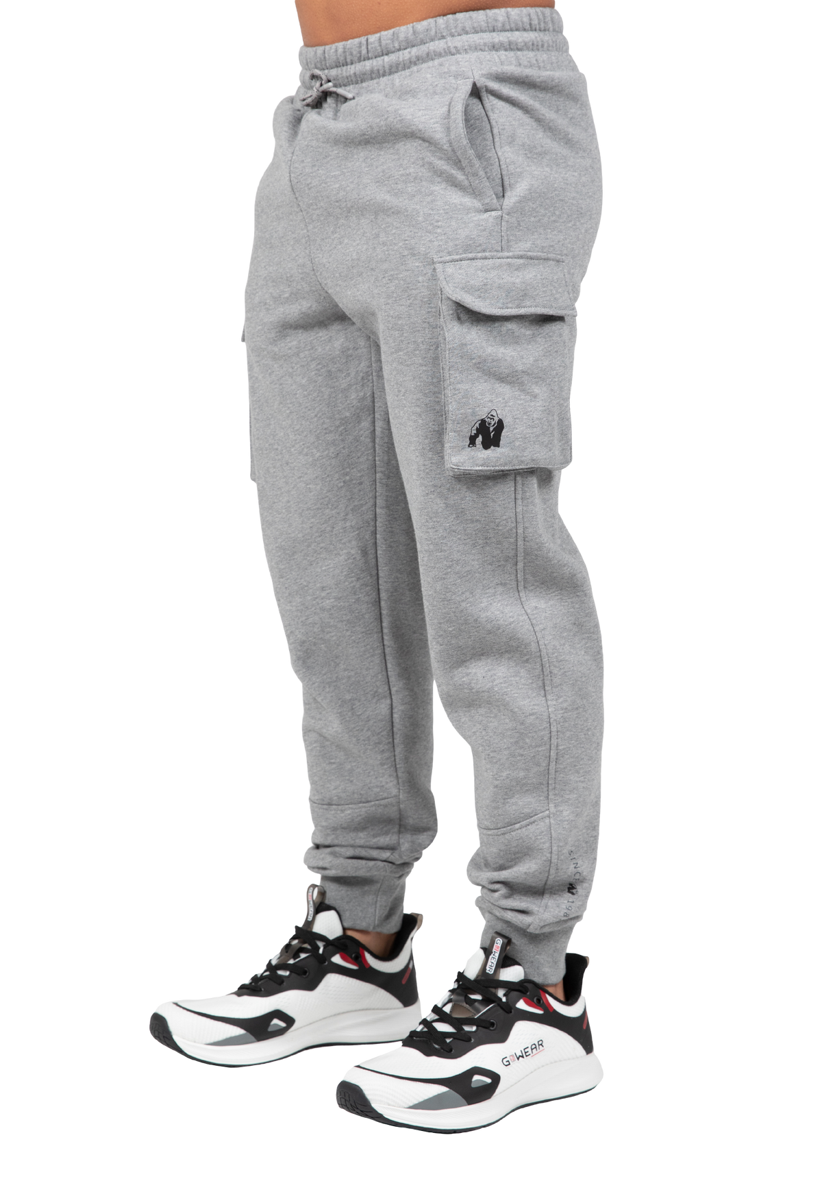 Gorilla Wear Hudson Cargo Sweatpants Pants Gray Melange