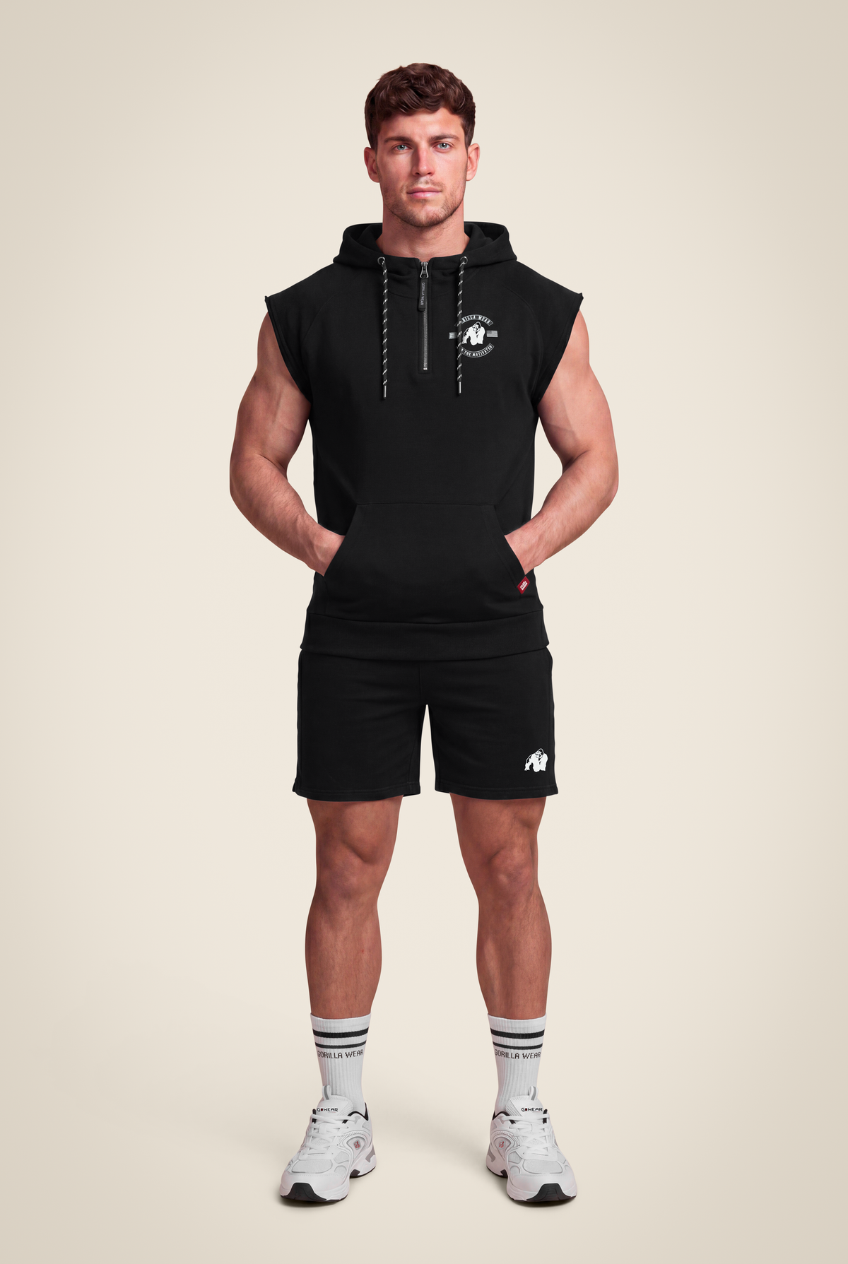 Gorilla Wear Huntley Sleeveless Hoodie Hoodie & Sweatshirt Black