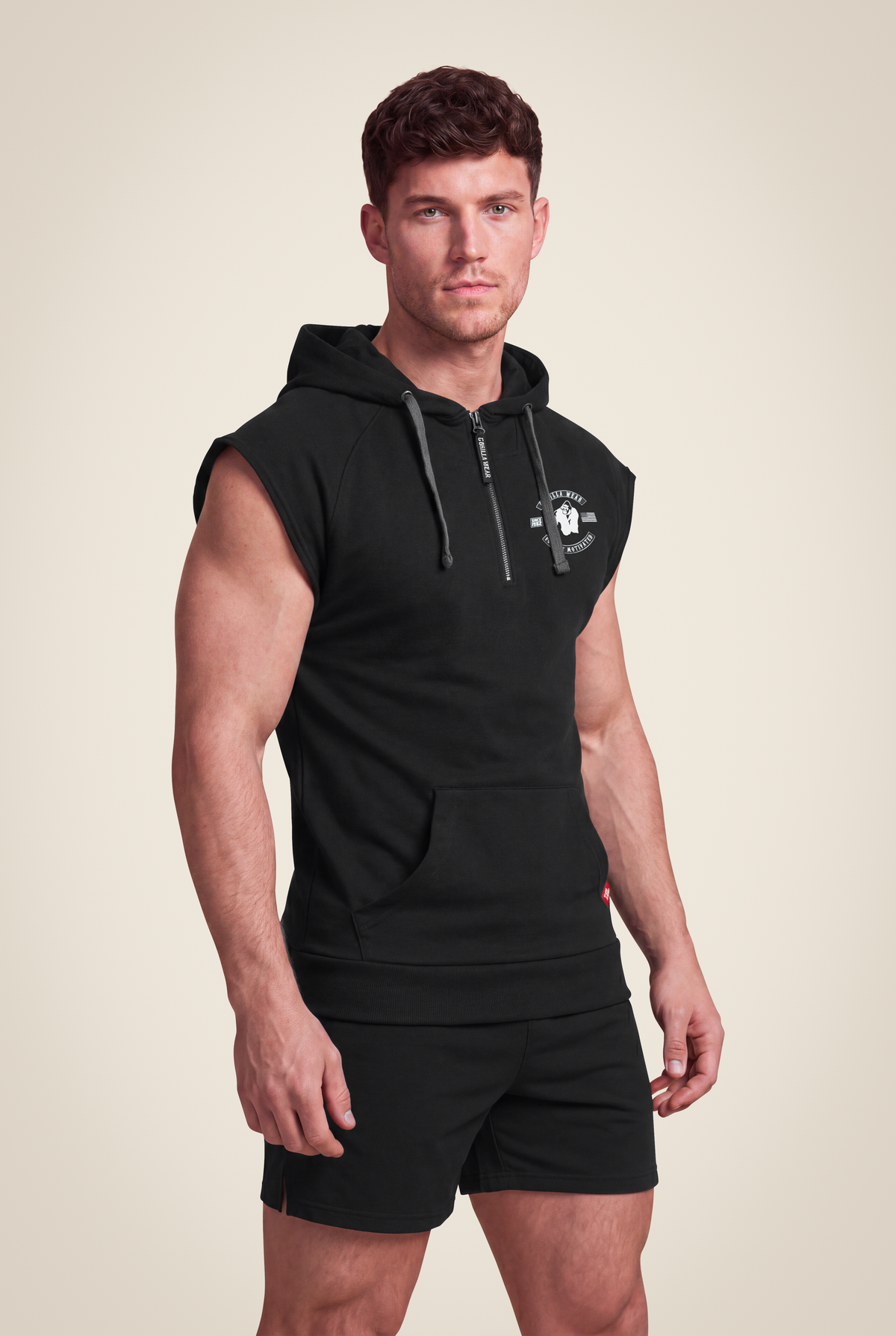 Gorilla Wear Huntley Sleeveless Hoodie Hoodie & Sweatshirt Black