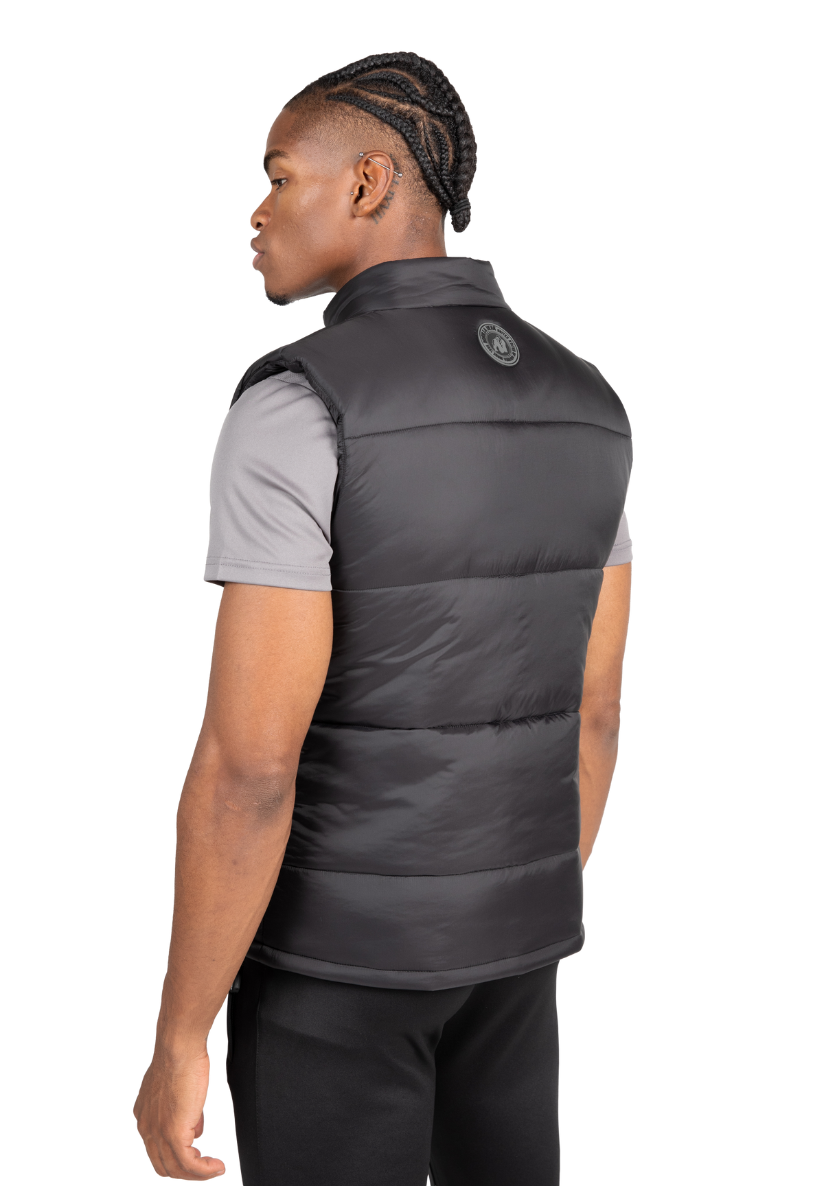 Gorilla Wear Irvine Puffer Vest Jacket Black