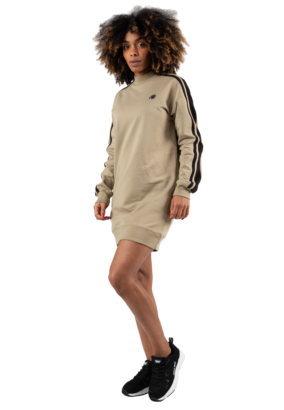 Gorilla Wear Isabella Sweatshirt Dress Hoodie & Sweatshirt Beige