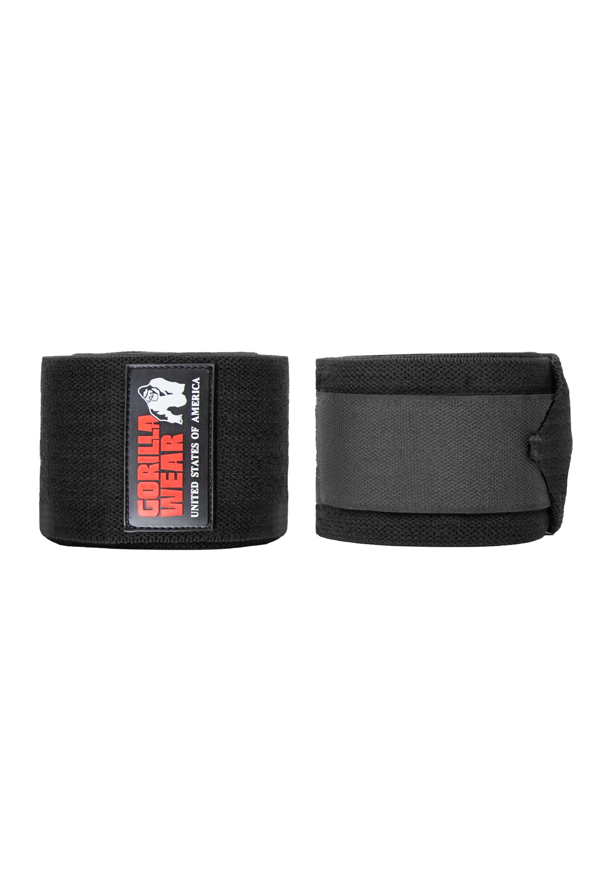 Gorilla Wear Knee Wraps 200CM Lifting Straps & Wraps Black