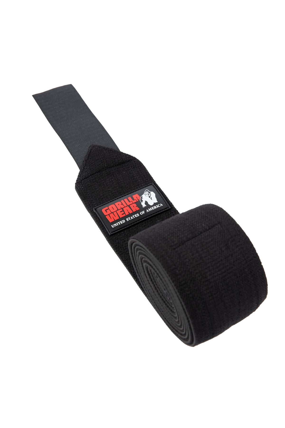 Gorilla Wear Knee Wraps 250CM Lifting Straps & Wraps Black