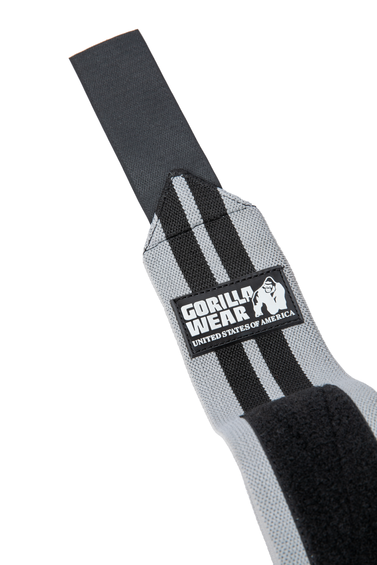 Gorilla Wear Knee Wraps 250CM Lifting Straps & Wraps Gray/Black
