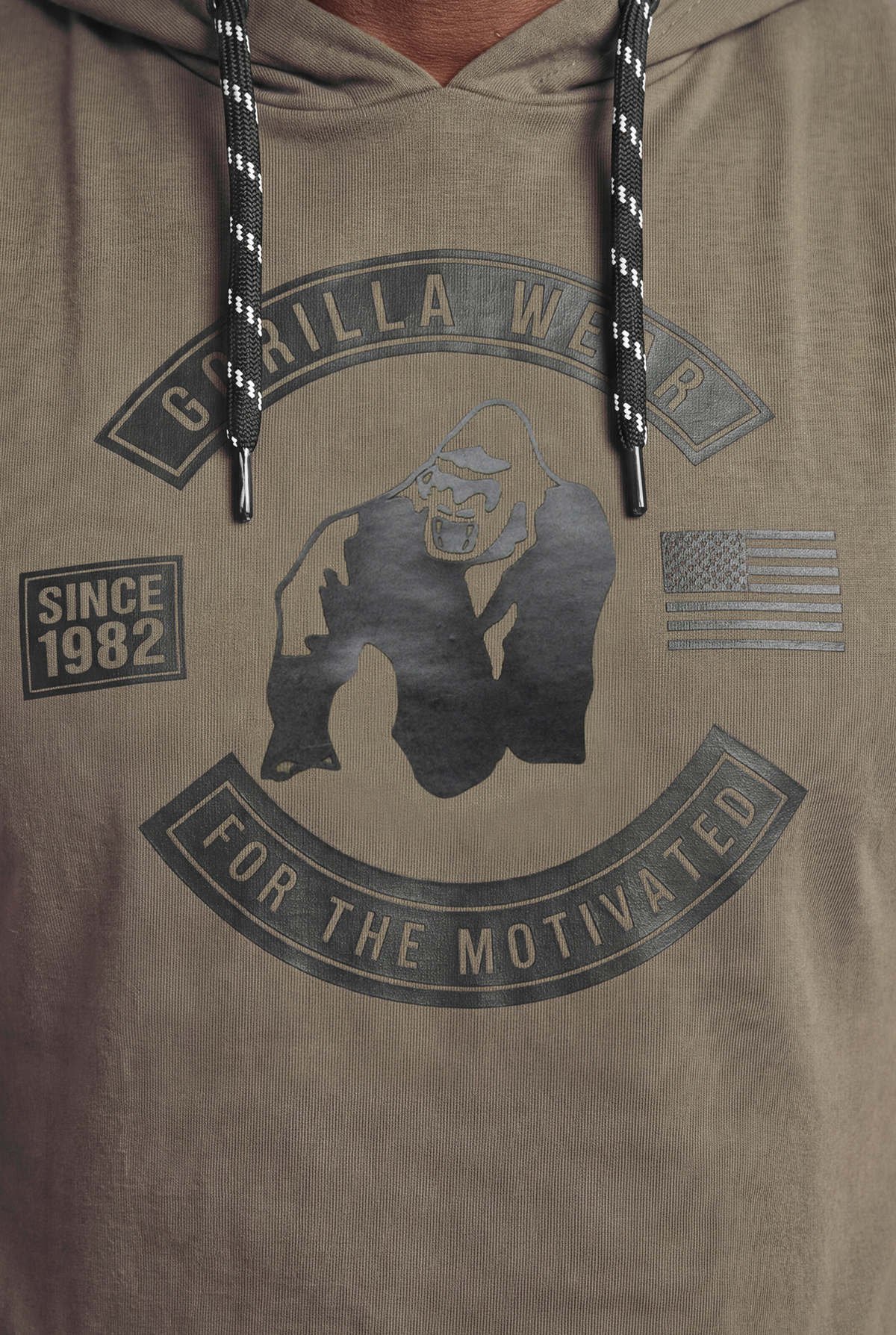 Gorilla Wear Lawrence Hooded Tank Top Tank Top Army Green