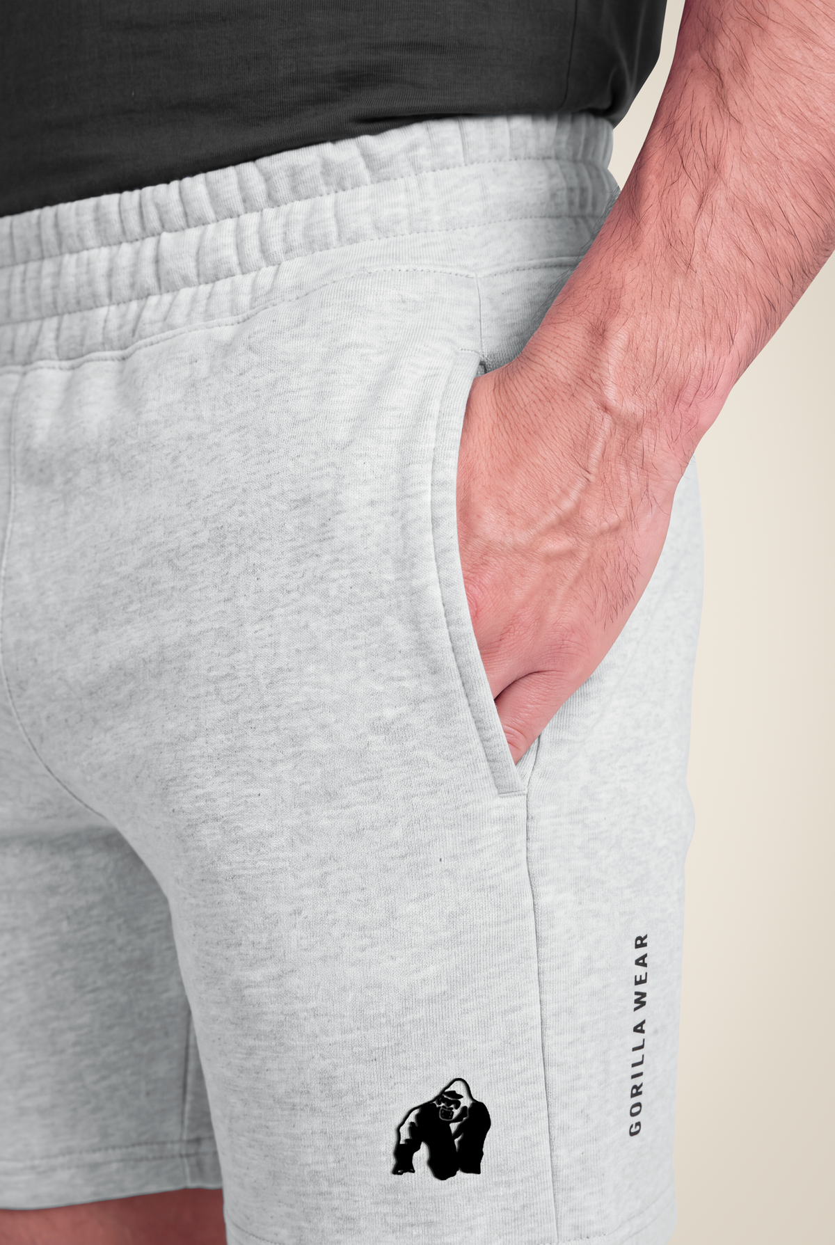 Gorilla Wear Leon Sweat Shorts - Gray - Detail View