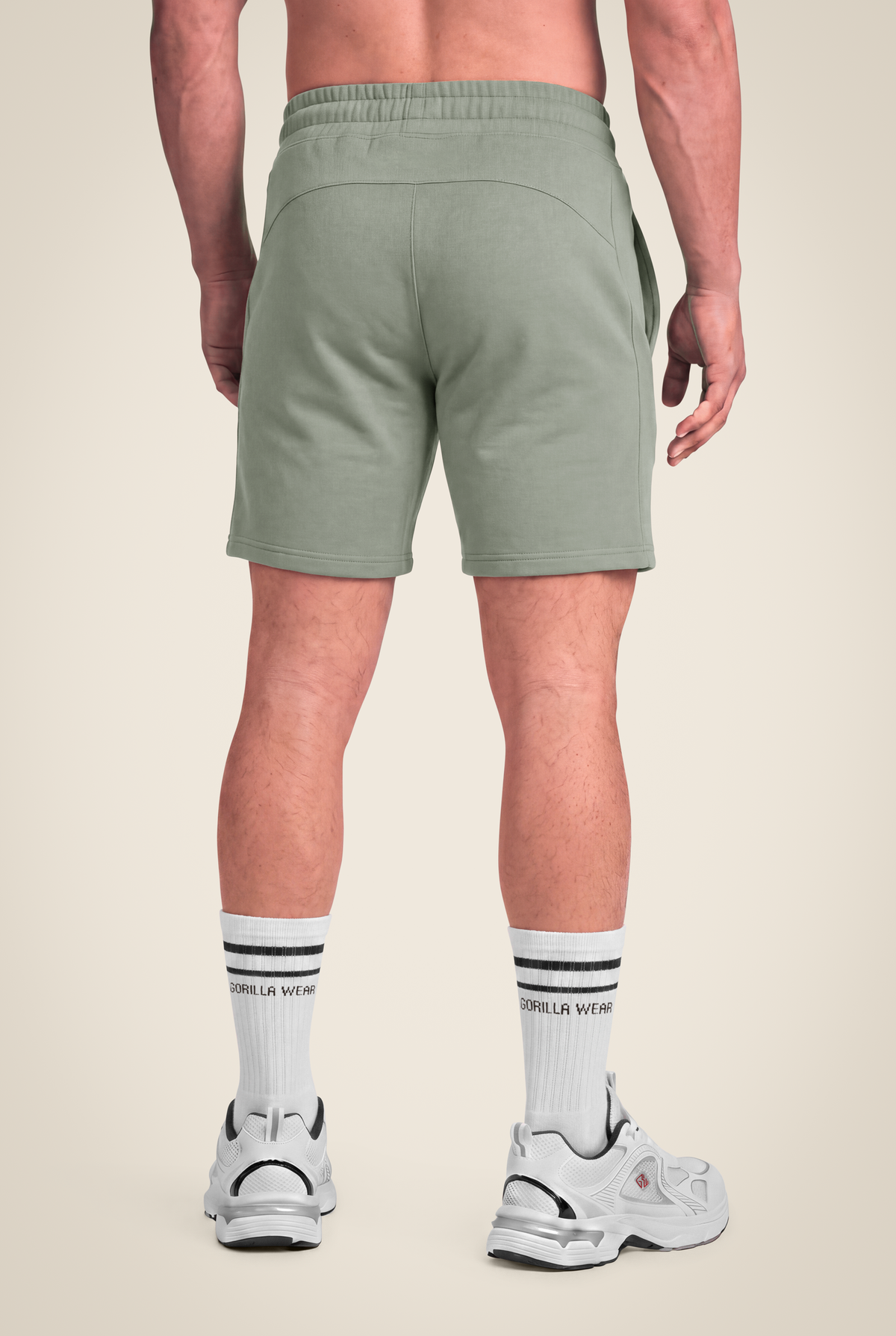Gorilla Wear Leon Sweat Shorts - Green - Back View