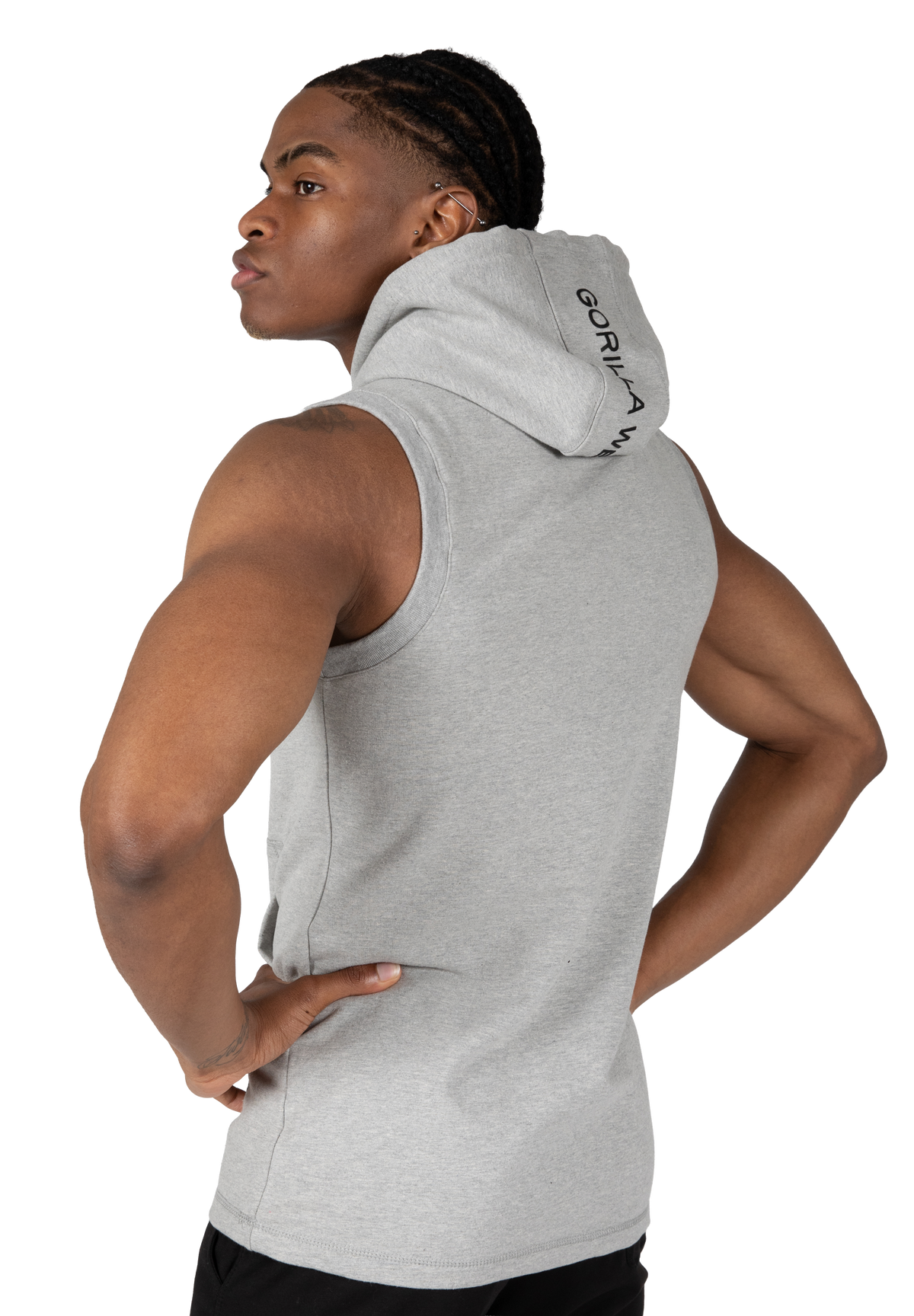 Gorilla Wear Lincoln Sleeveless Hoodie Hoodie & Sweatshirt Gray