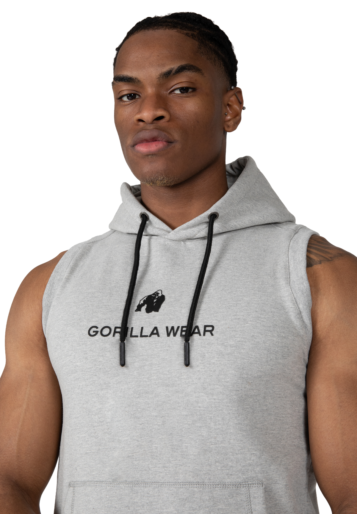 Gorilla Wear Lincoln Sleeveless Hoodie Hoodie & Sweatshirt Gray