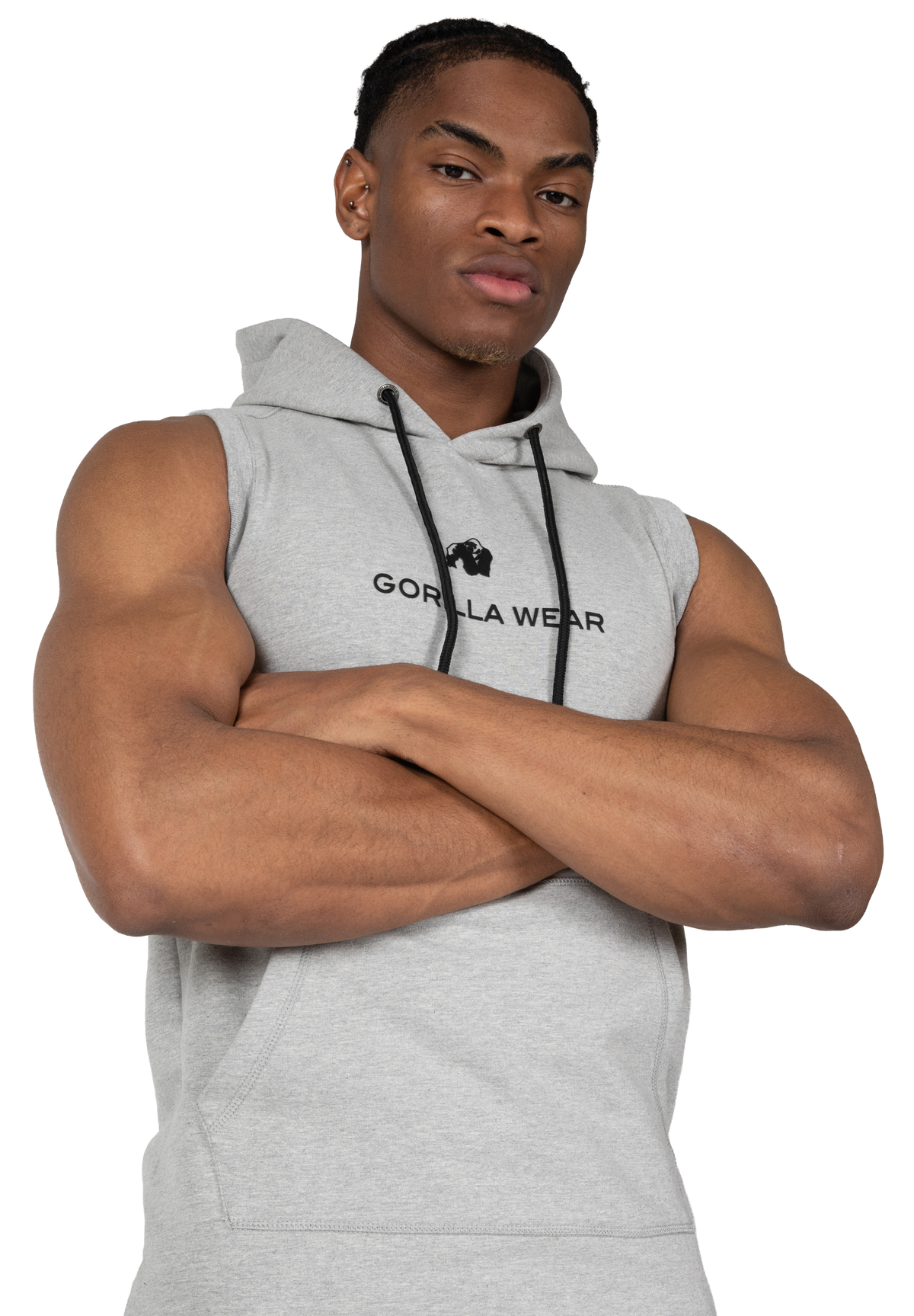 Gorilla Wear Lincoln Sleeveless Hoodie Hoodie & Sweatshirt Gray