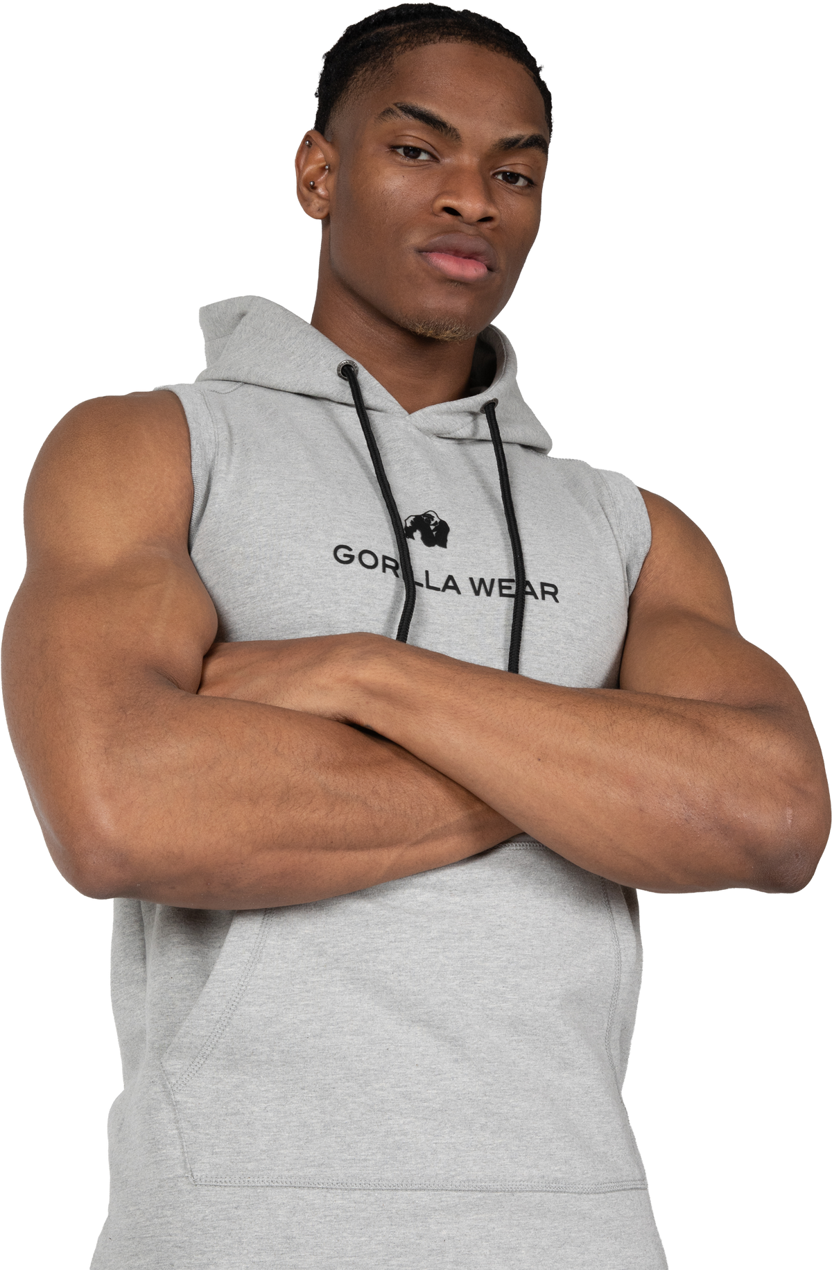 Gorilla Wear Lincoln Sleeveless Hoodie Hoodie & Sweatshirt Gray