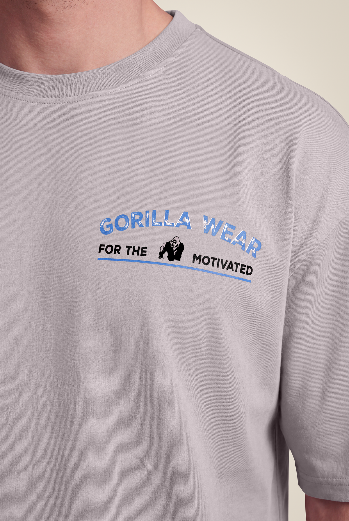 Gorilla Wear Macon Oversized T-Shirt T-Shirt & Tops Light Gray