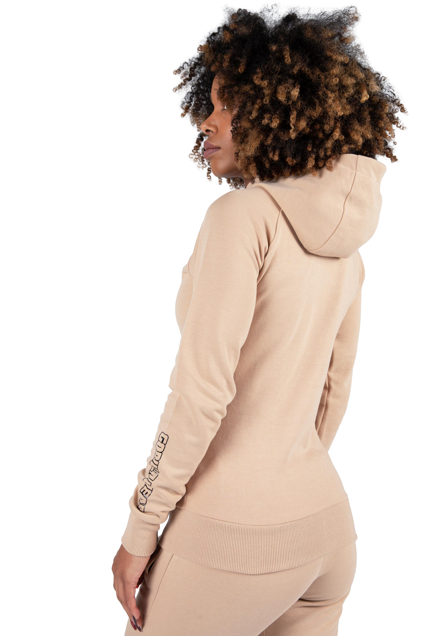 Gorilla Wear Marion Zipped Hoodie Hoodie & Sweatshirt Beige