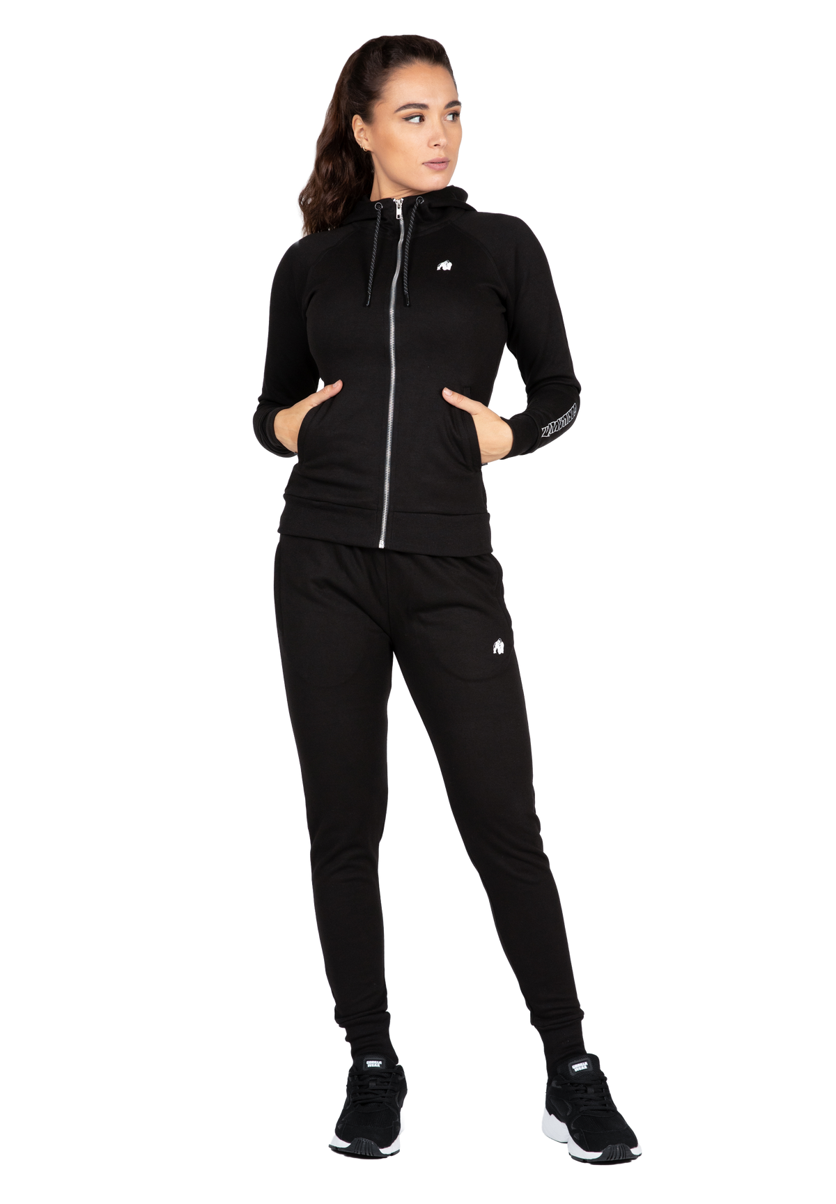 Gorilla Wear Marion Zipped Hoodie Hoodie & Sweatshirt Black
