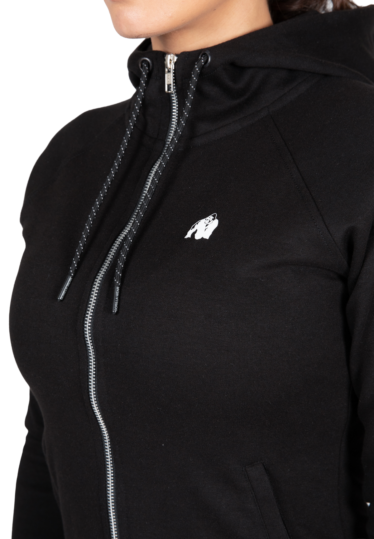 Gorilla Wear Marion Zipped Hoodie Hoodie & Sweatshirt Black