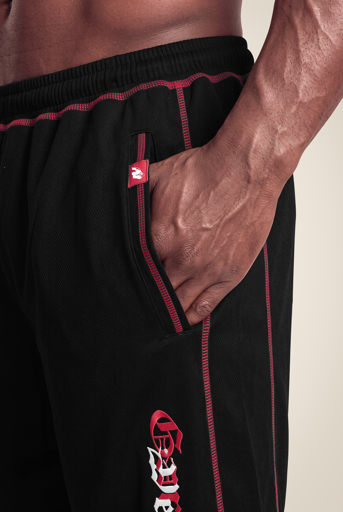 Gorilla Wear Marlow Mesh Shorts Shorts Black/Red