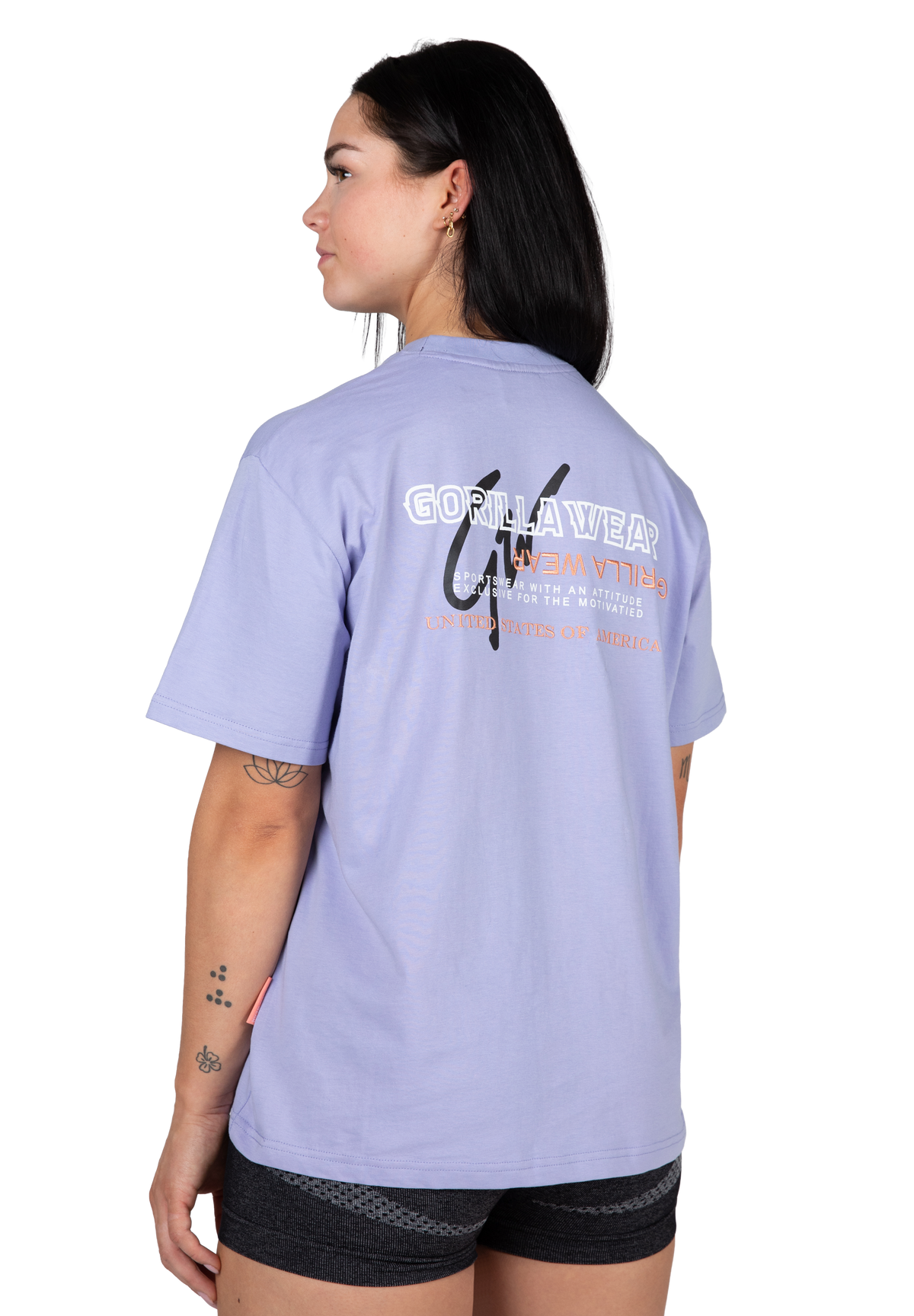 Gorilla Wear Medina Oversized T-Shirt T-Shirt & Tops Lilac