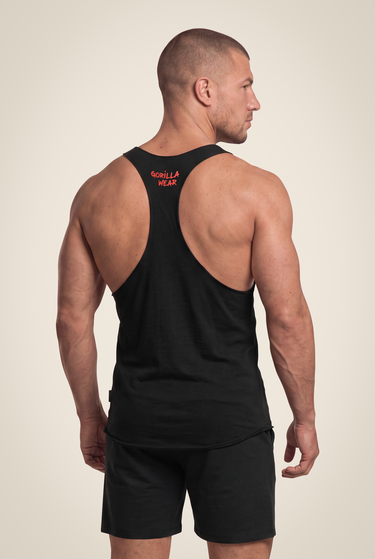 Gorilla Wear Melrose Stringer - Black - Back View