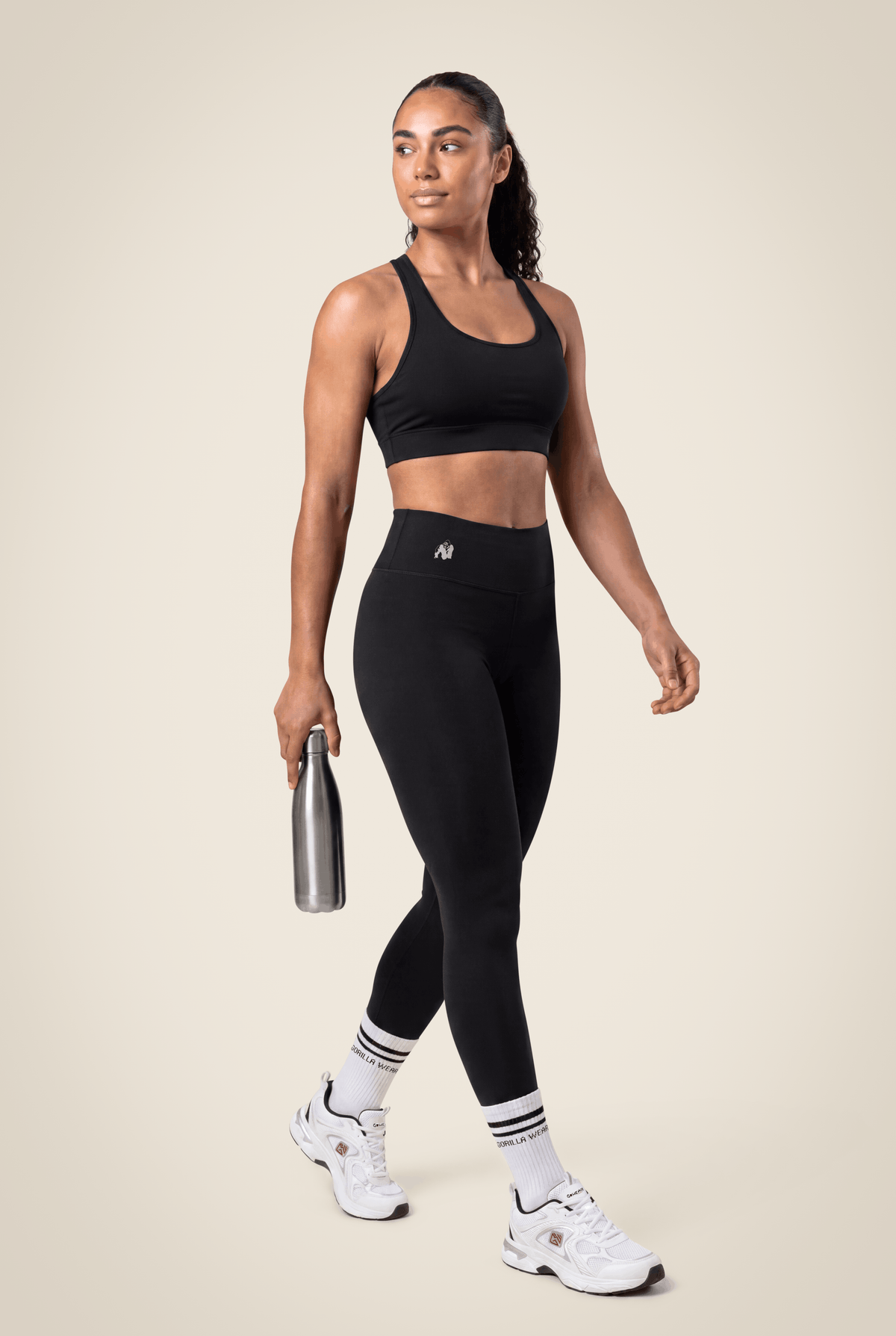 Gorilla Wear Meta Sports Bra - Black - Full Body