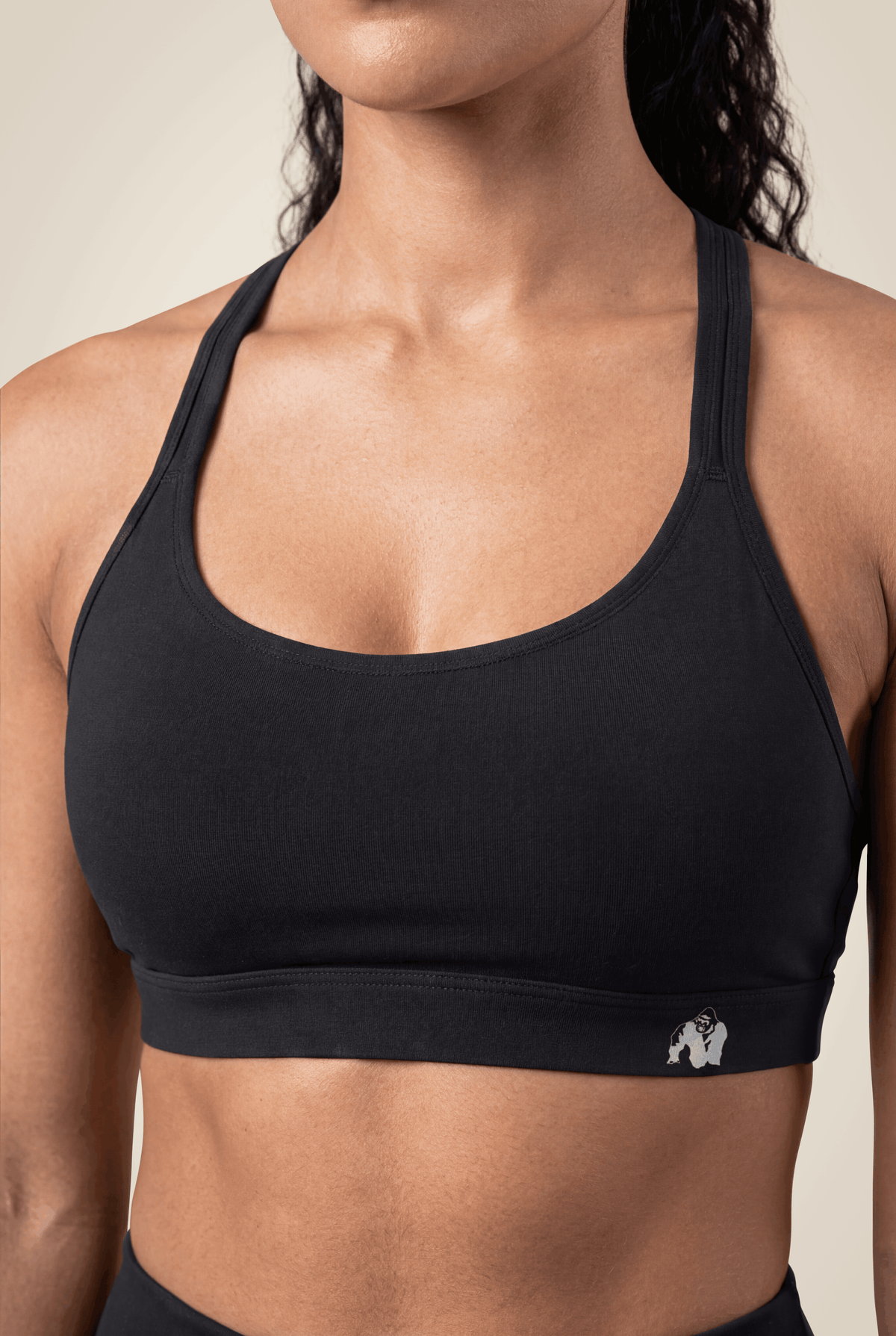 Gorilla Wear Meta Sports Bra - Black - Detail View