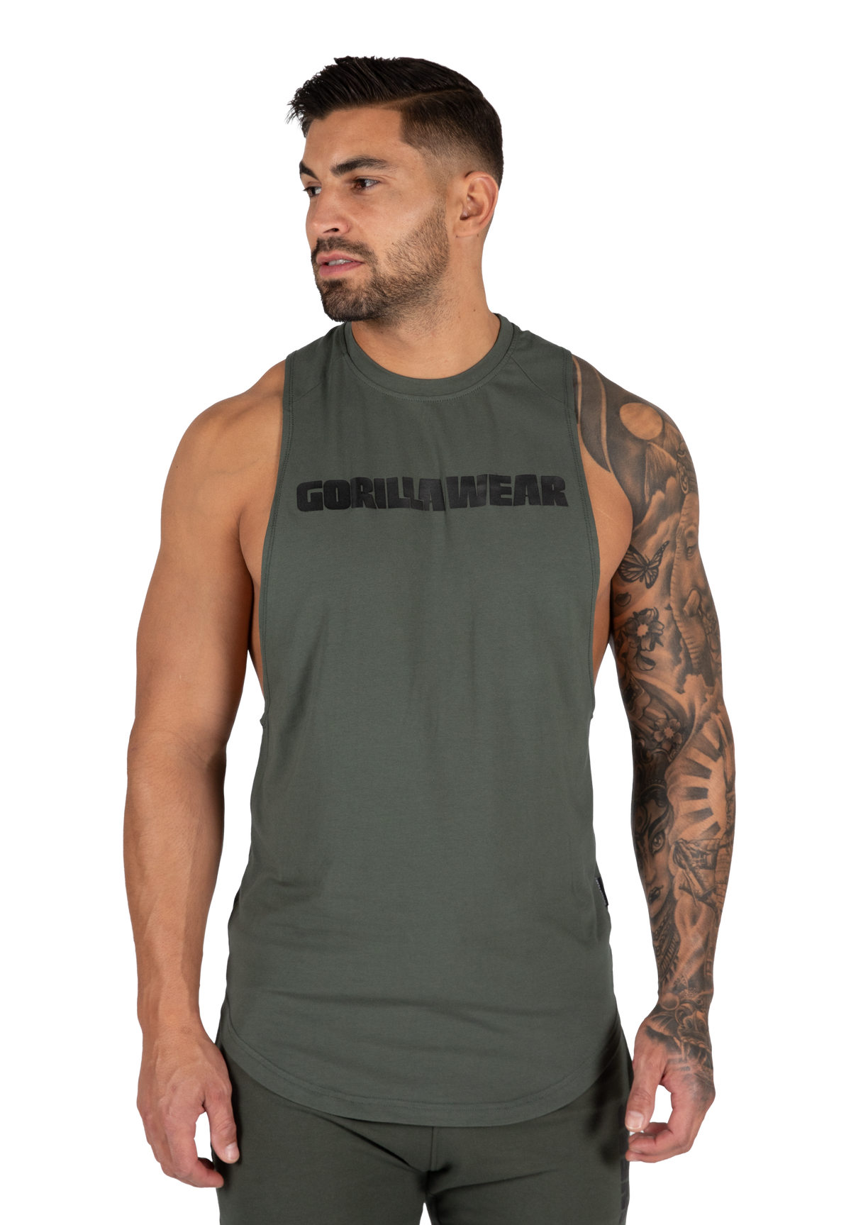 Gorilla Wear Milo Drop Armhole Tank Top Tank Top Green