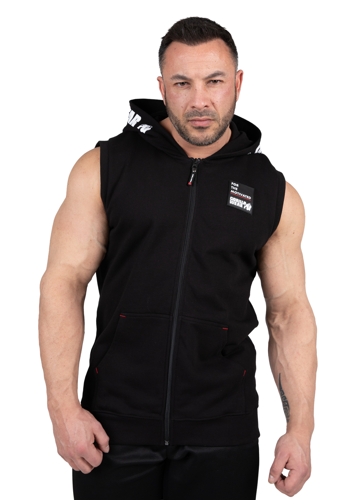 Gorilla Wear Milwaukee S/L Zipped Hoodie Hoodie & Sweatshirt Black