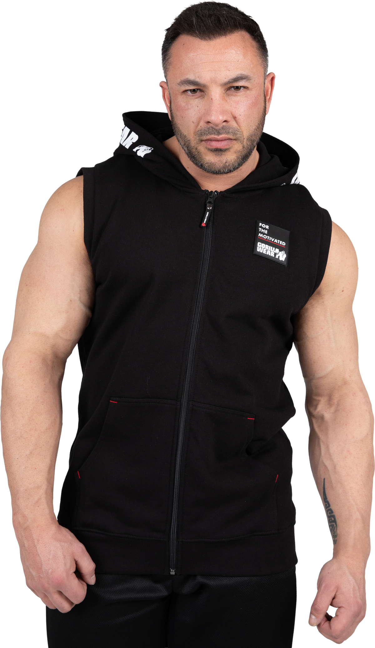 Gorilla Wear Milwaukee S/L Zipped Hoodie Hoodie & Sweatshirt Black