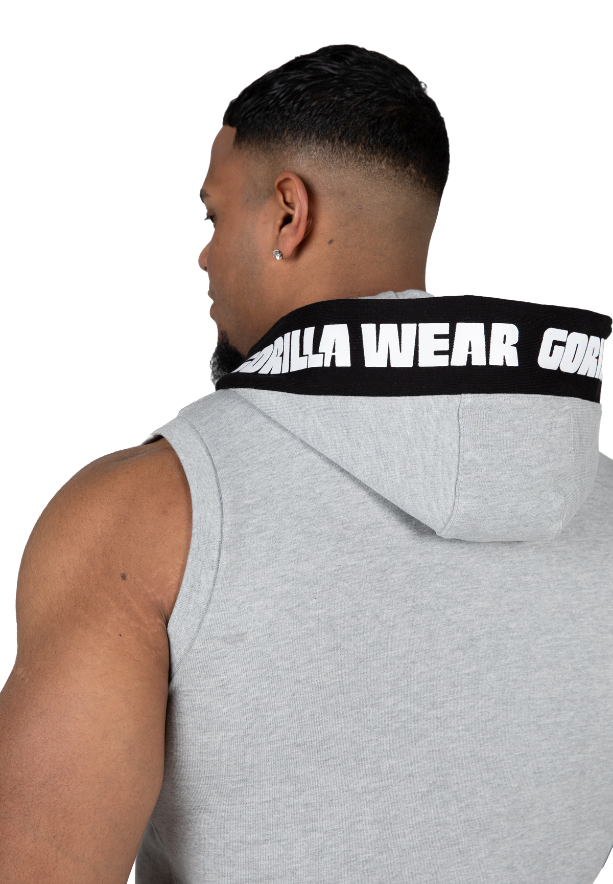 Gorilla Wear Milwaukee S/L Zipped Hoodie Hoodie & Sweatshirt Gray Melange