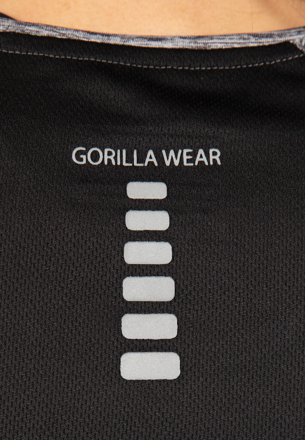 Gorilla Wear Monetta Performance T-Shirt T-Shirt & Tops Gray Melange/Black