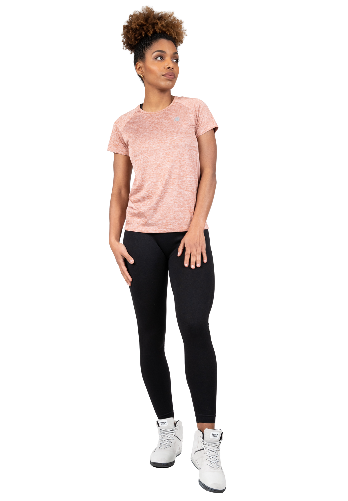 Gorilla Wear Monetta Performance T-Shirt T-Shirt & Tops Salmon Pink