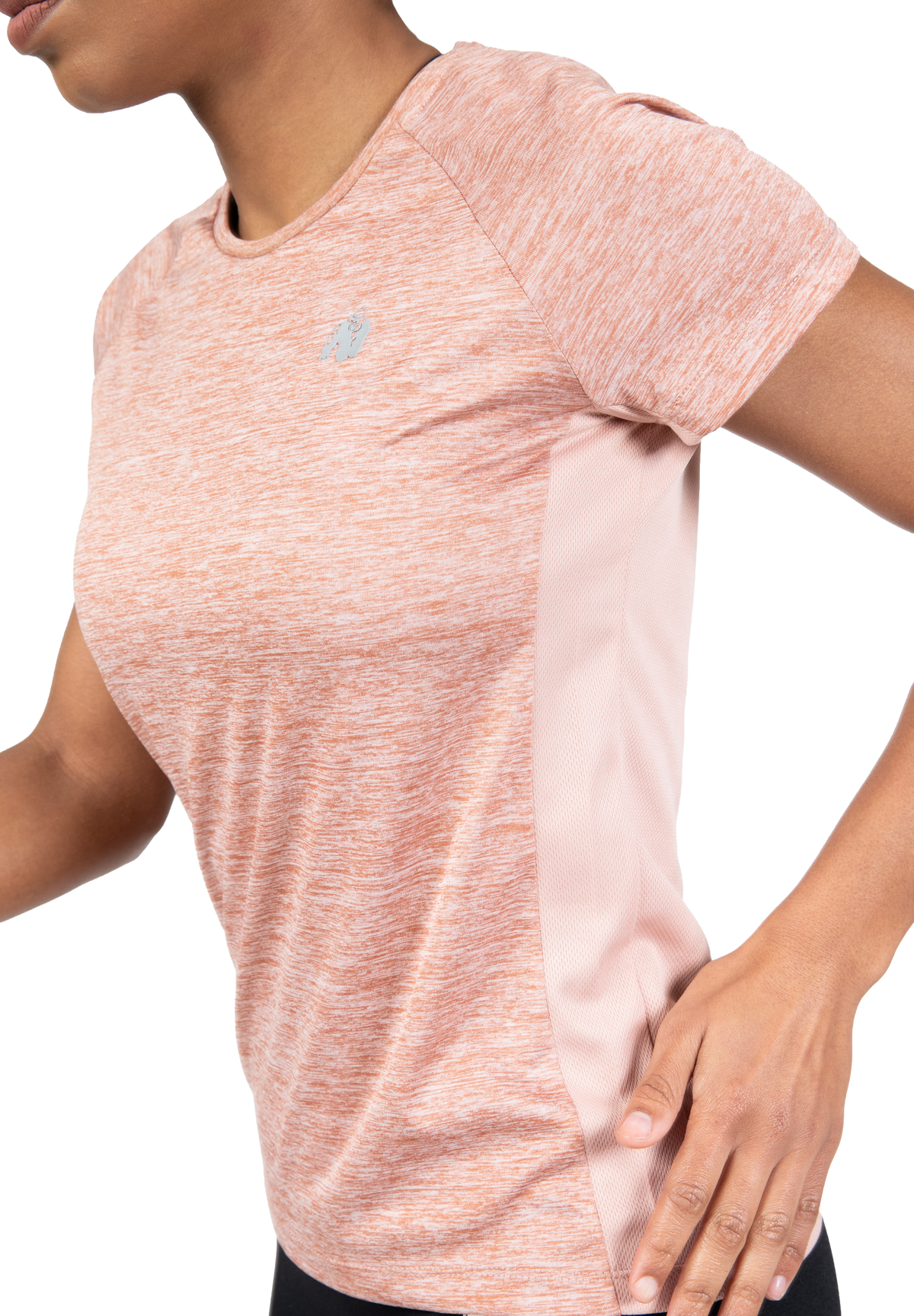 Gorilla Wear Monetta Performance T-Shirt T-Shirt & Tops Salmon Pink