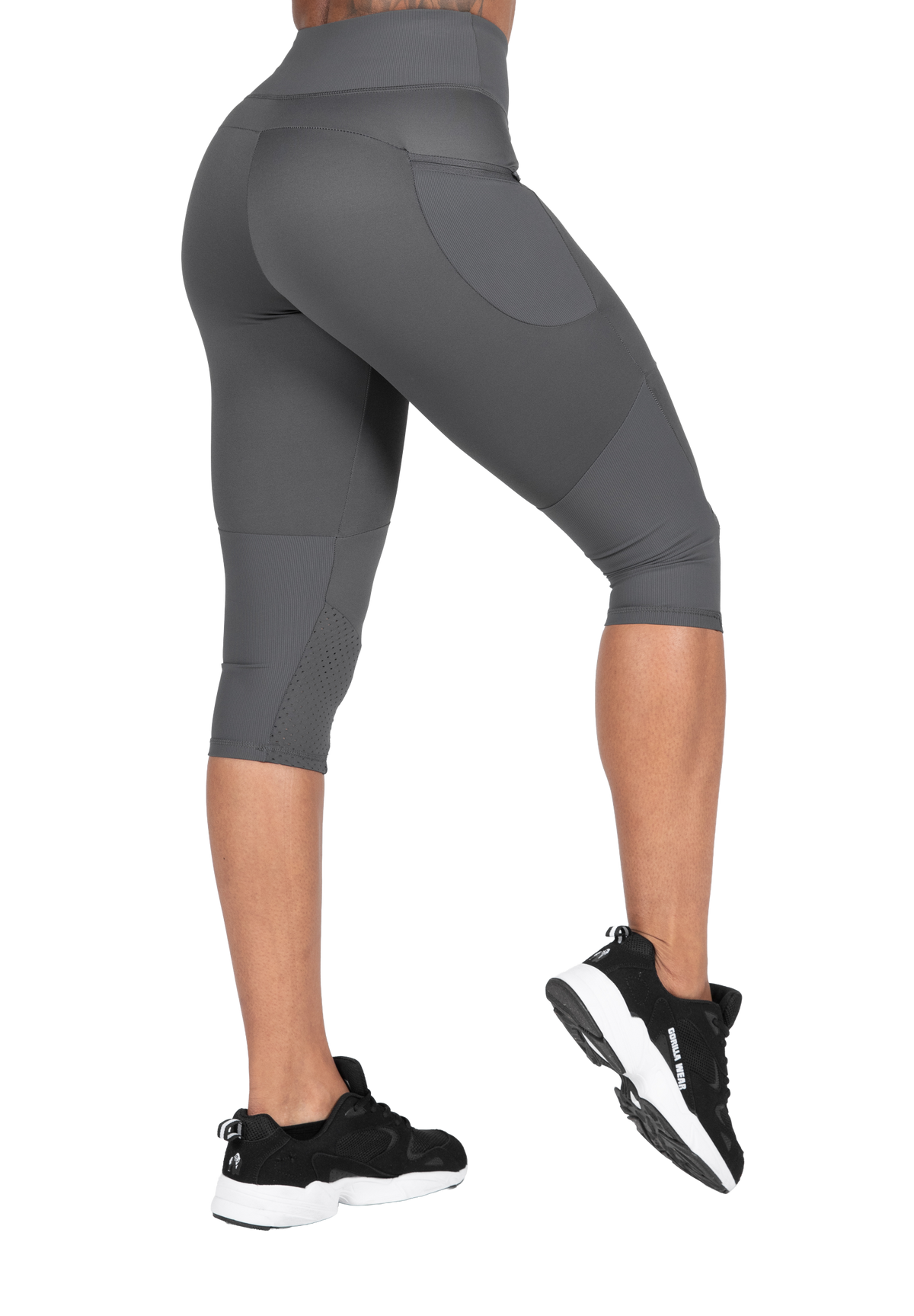 Gorilla Wear Monroe Cropped Leggings Leggings Gray