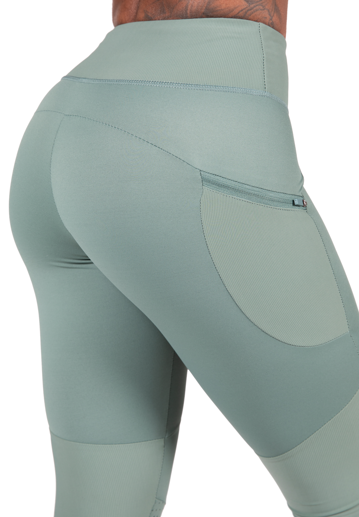 Gorilla Wear Monroe Cropped Leggings Leggings Green
