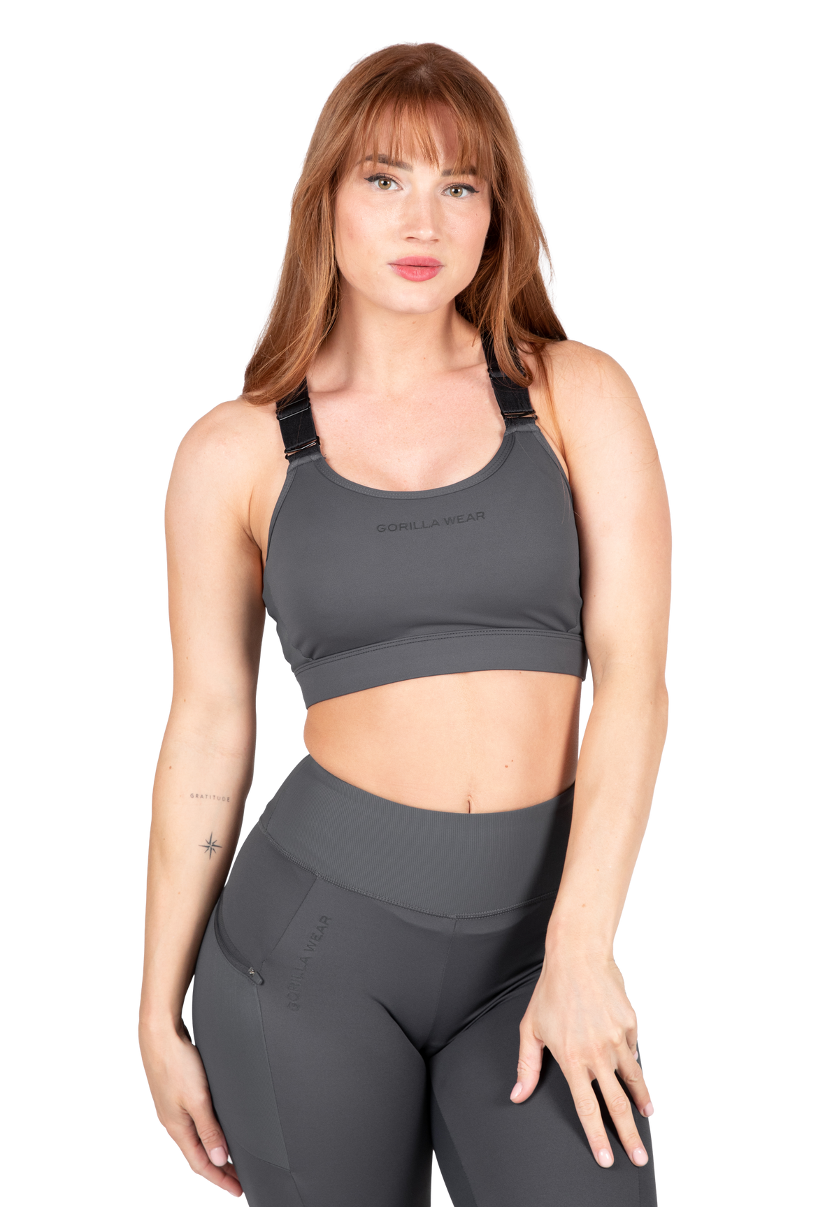 Gorilla Wear Monroe Sports Bra Sports Bra Gray