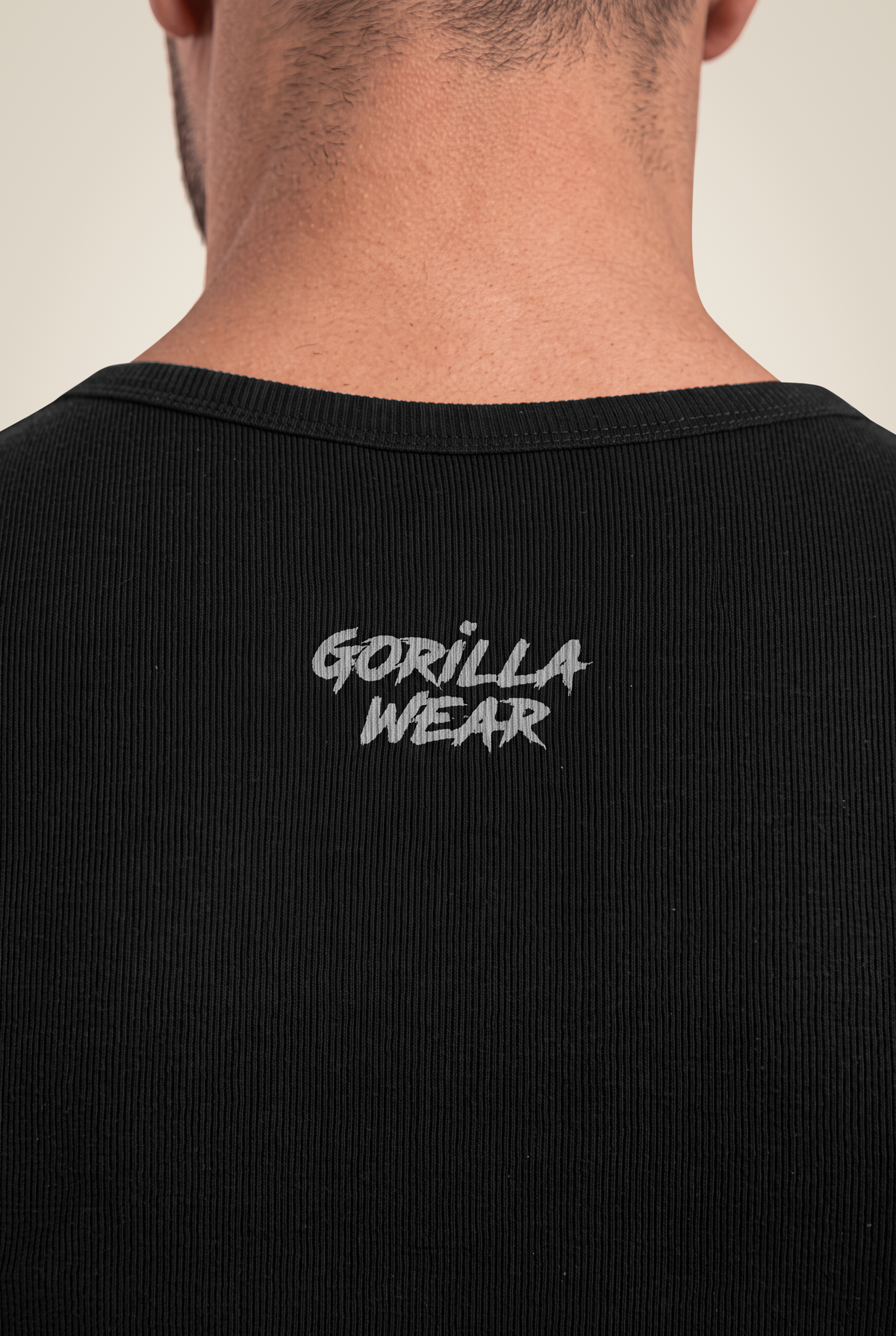 Gorilla Wear Monterey Tank Top - Black/Gray - Detail View