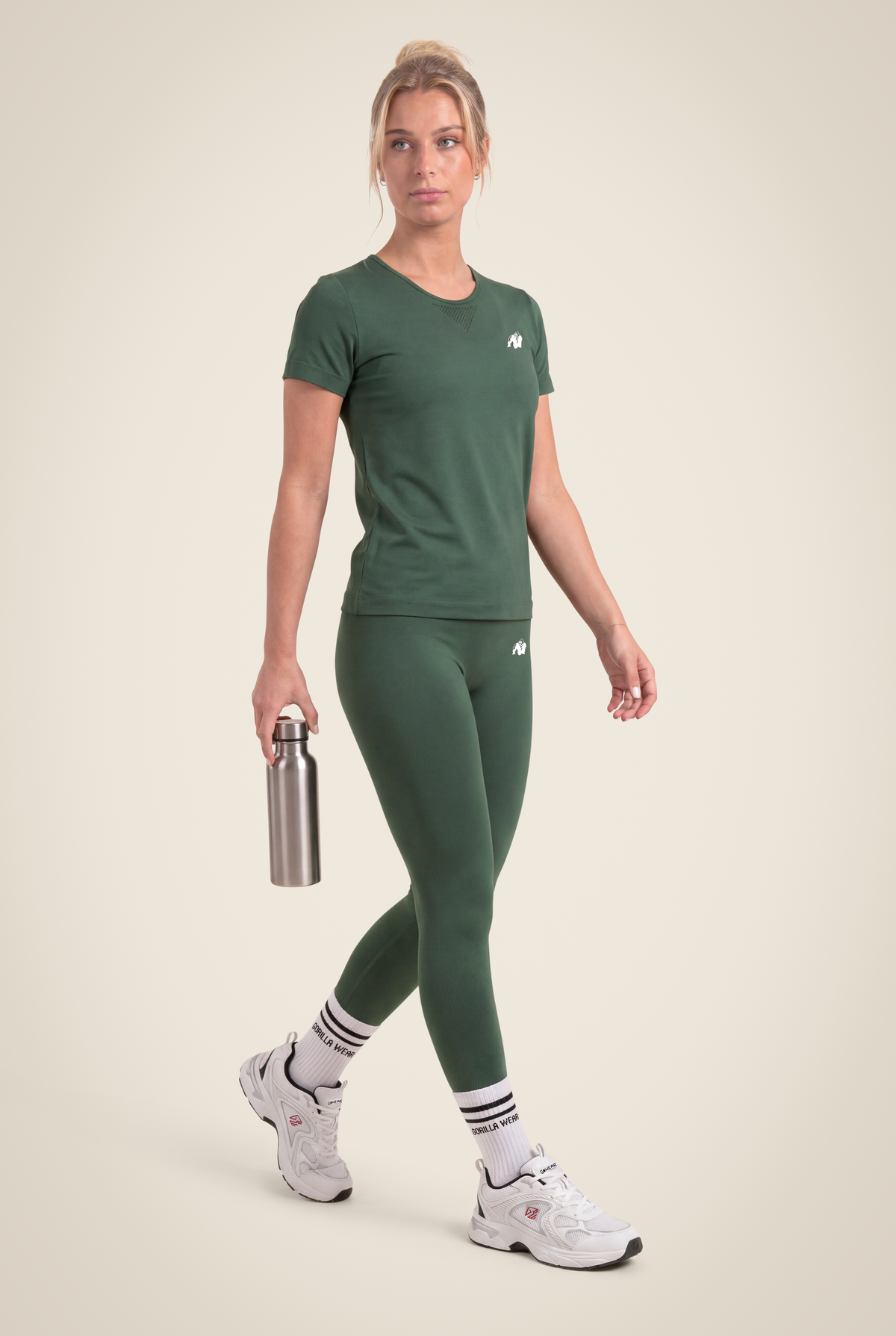 Gorilla Wear Neiro Seamless T-Shirt T-Shirt & Tops Army Green