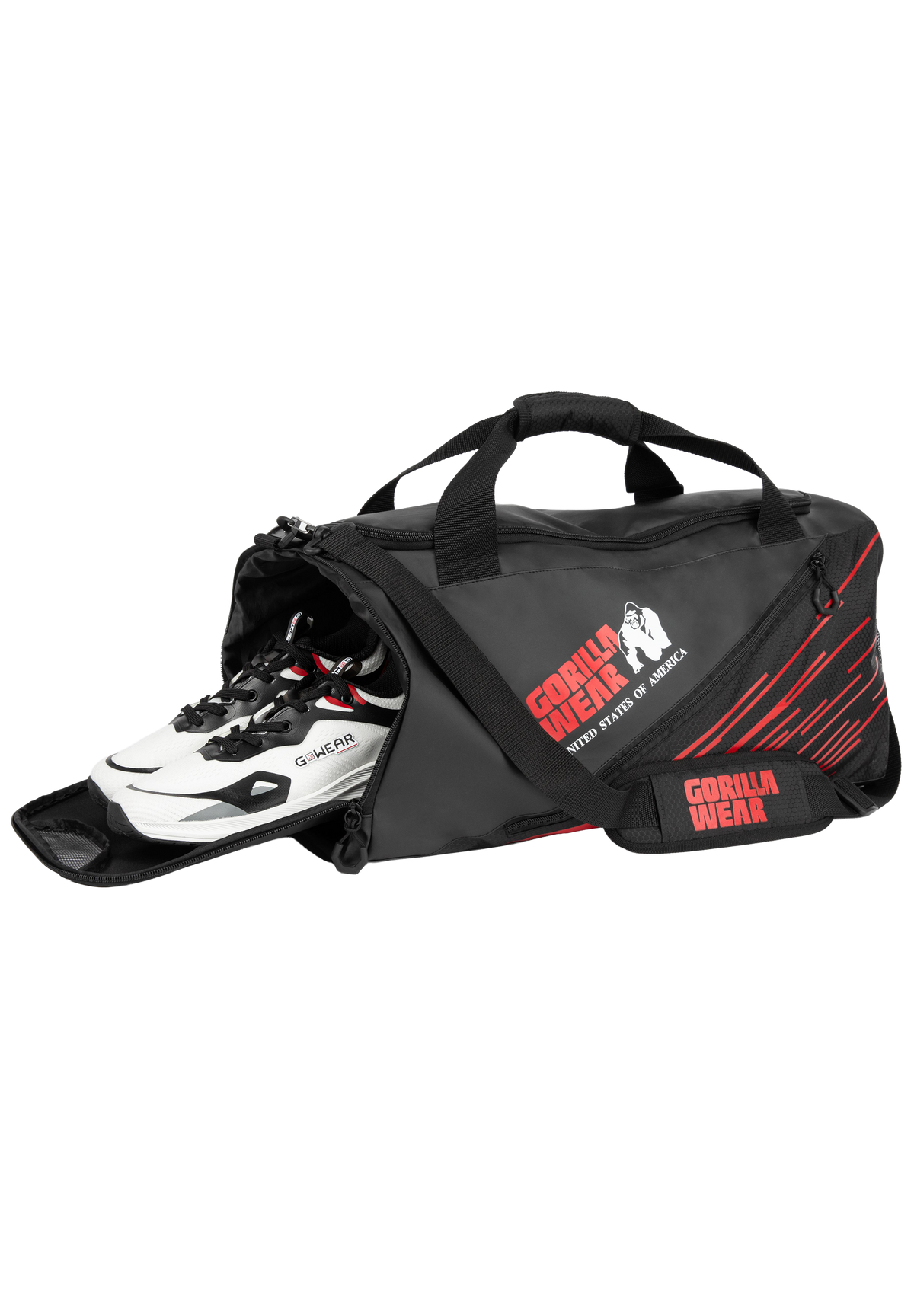 Gorilla Wear Ohio Gym Bag Gym Bags & Backpacks Black/Red