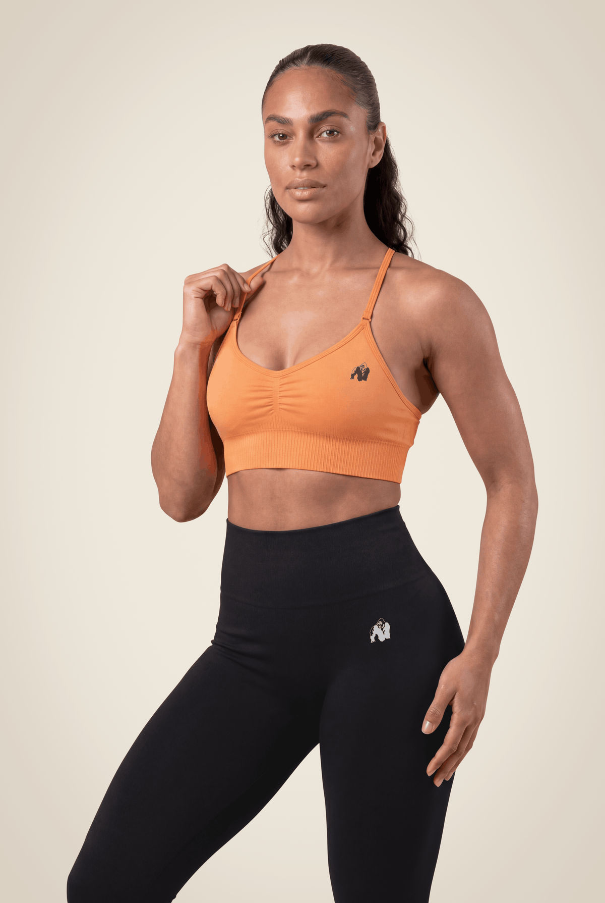 Gorilla Wear Olivia Seamless Sports Bra Sports Bra Peach