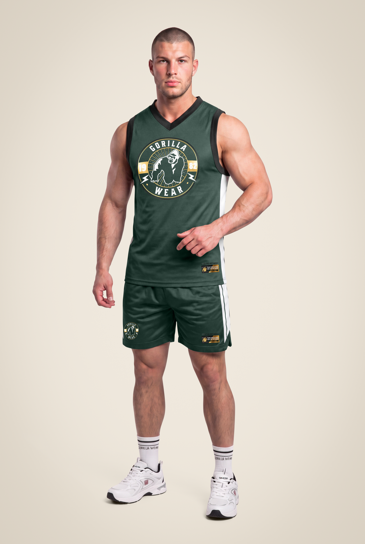 Gorilla Wear Orlando Jersey Tank Top - Green - Full Body