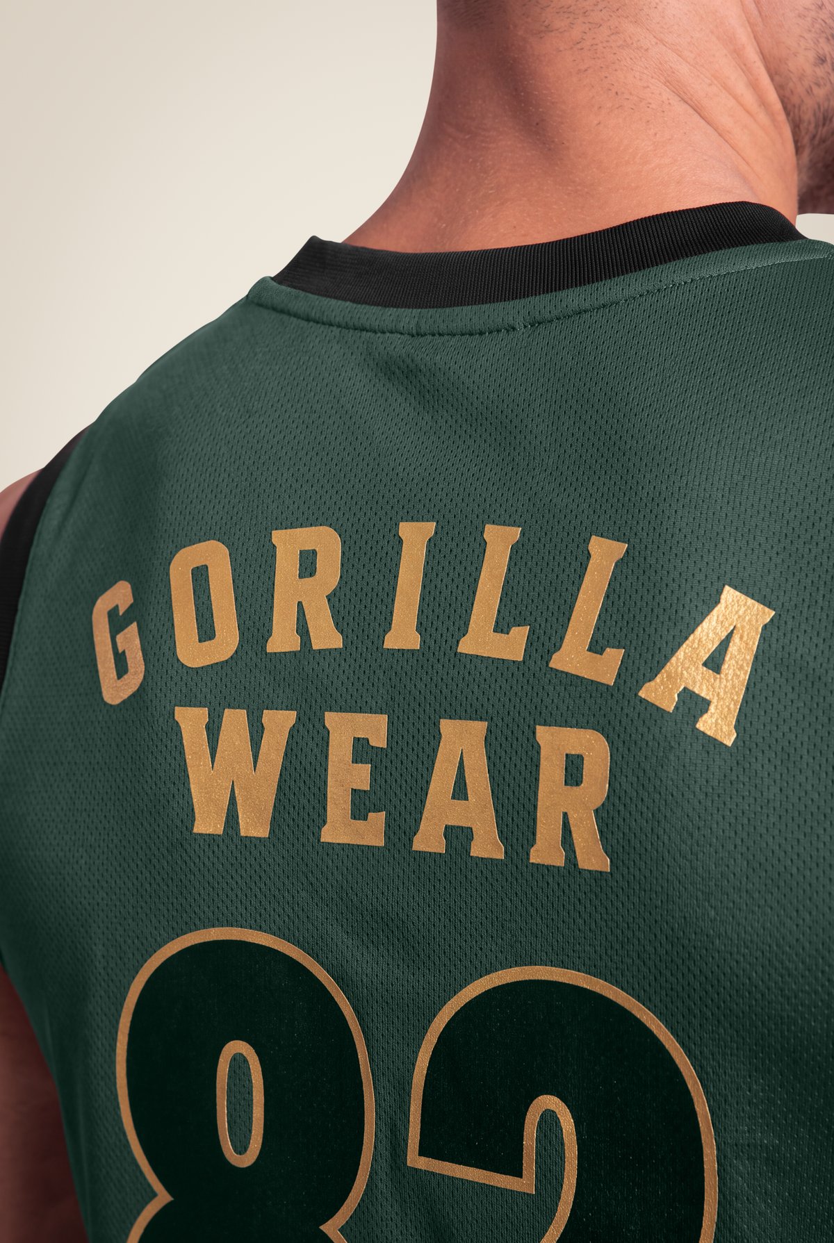 Gorilla Wear Orlando Jersey Tank Top - Green - Detail View