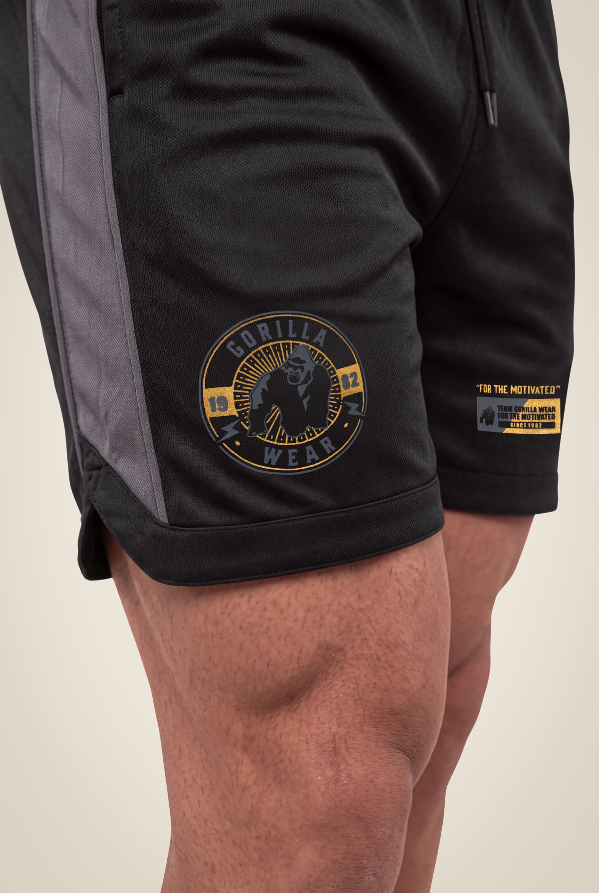 Gorilla Wear Orlando Shorts - Black - Detail View