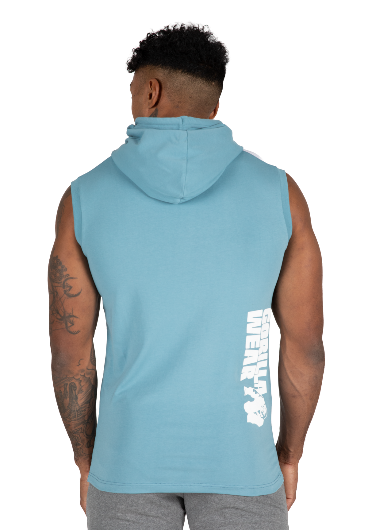 Gorilla Wear Oswego S/L Hooded T-Shirt T-Shirt & Tops Blue